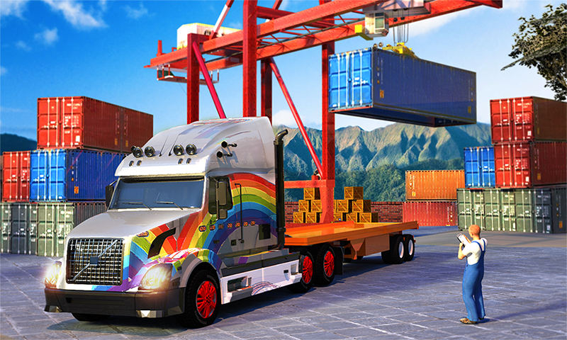 اسکرین شات 5 برنامه Euro Truck Driver: Truck Games