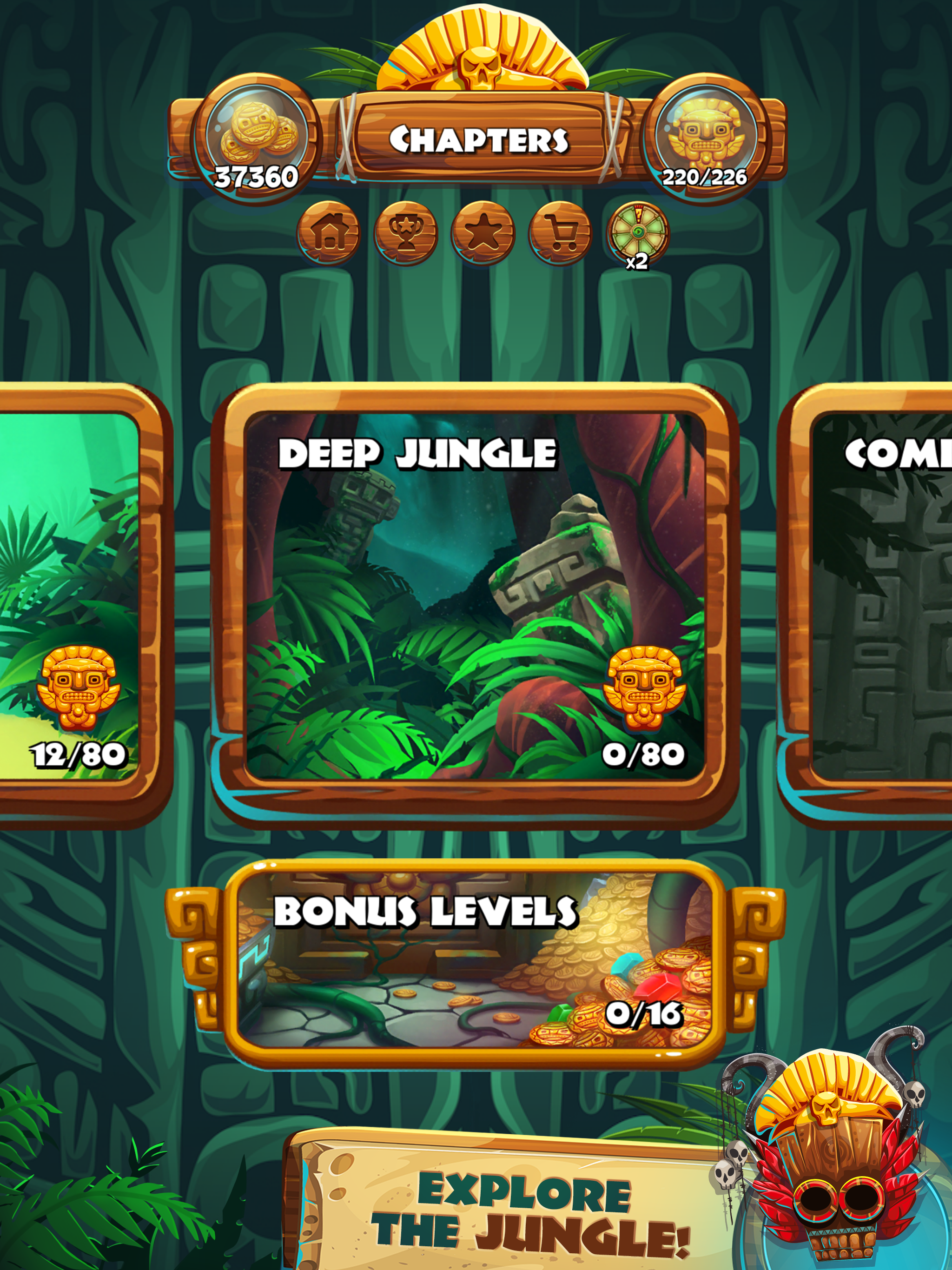 اسکرین شات 3 بازی Jungle Mash - Match 3 Jewels