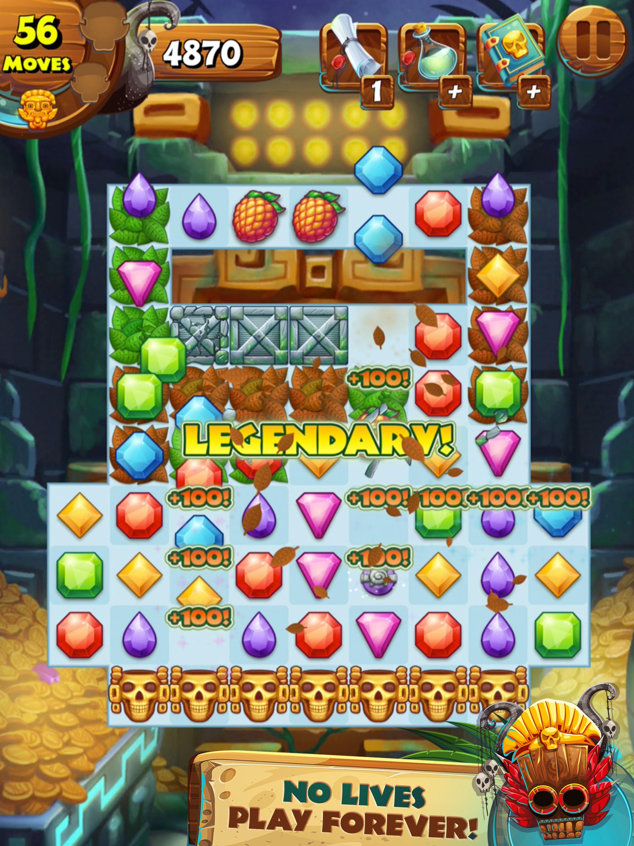 اسکرین شات 2 بازی Jungle Mash - Match 3 Jewels