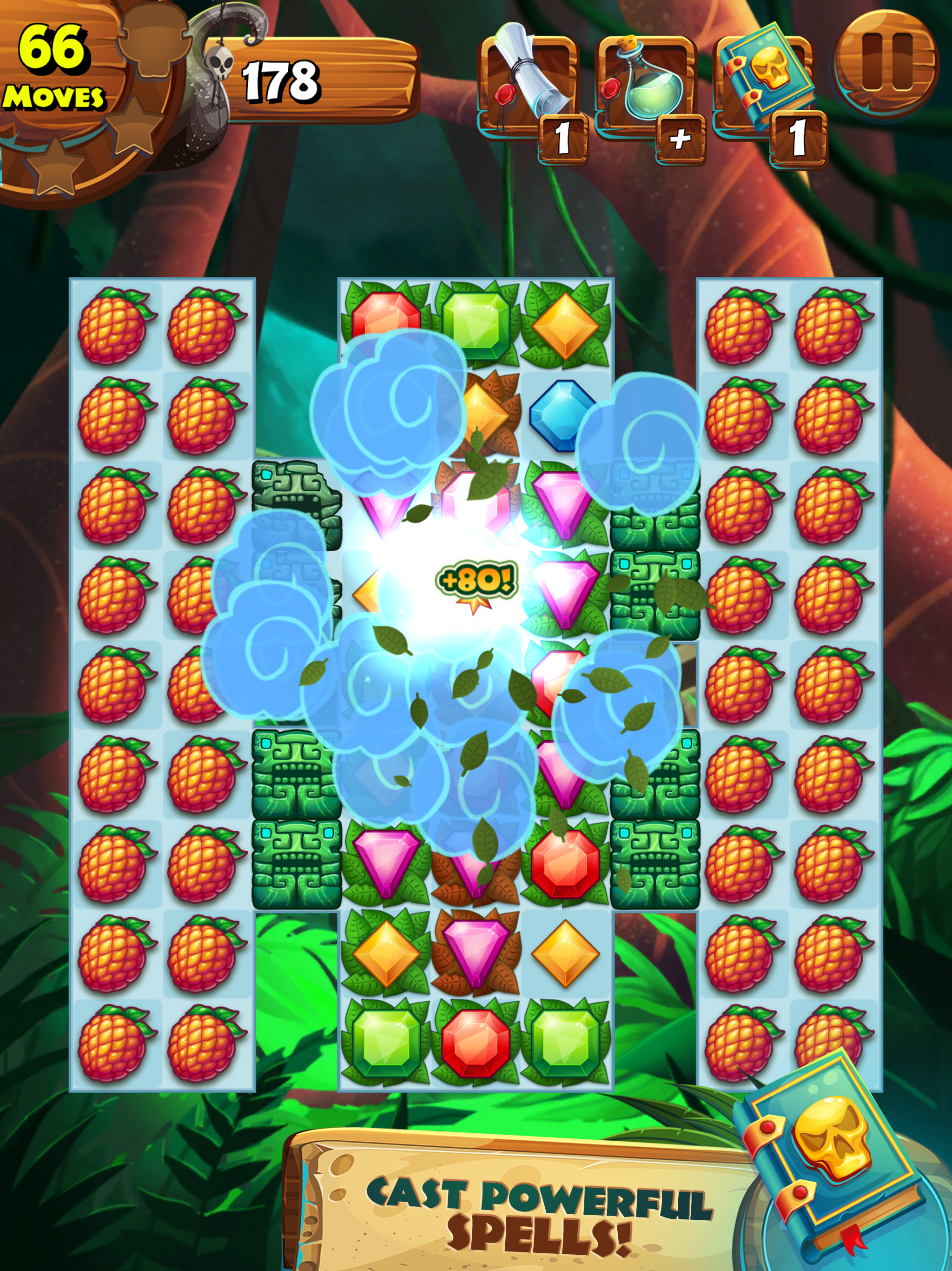 اسکرین شات 1 بازی Jungle Mash - Match 3 Jewels