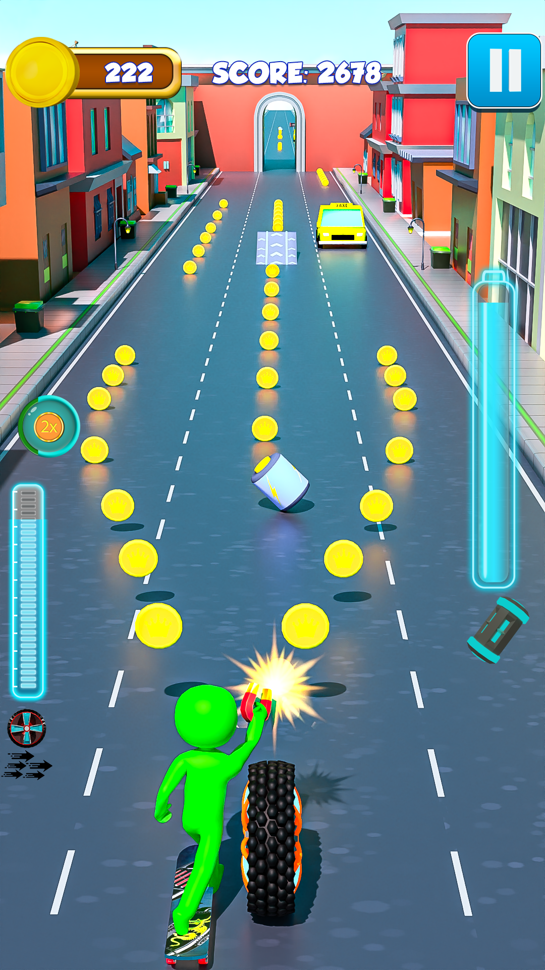 اسکرین شات 3 بازی Turbo Skate Games - Tyre Game
