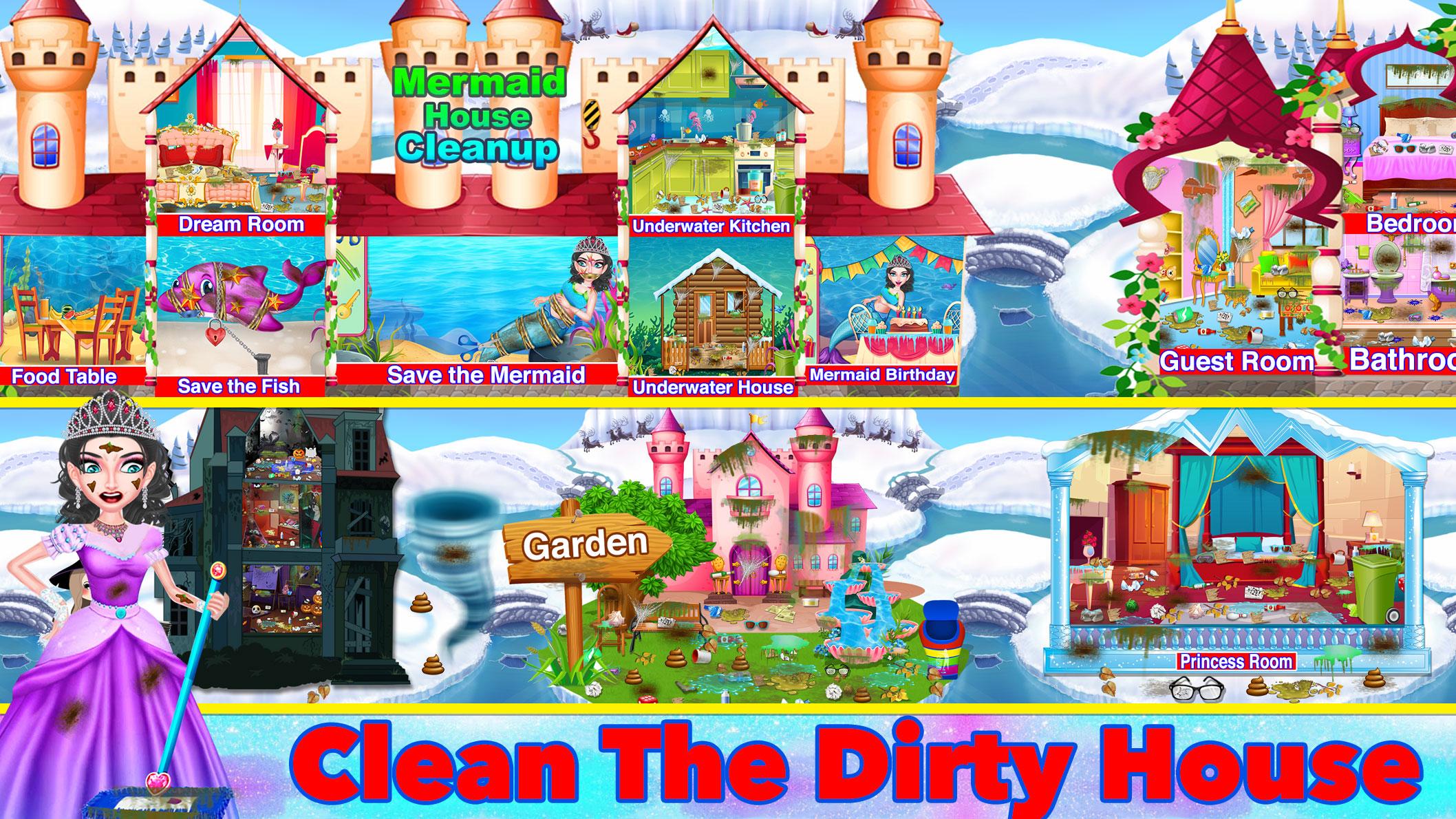 اسکرین شات 1 بازی Winter Princess House Cleaning