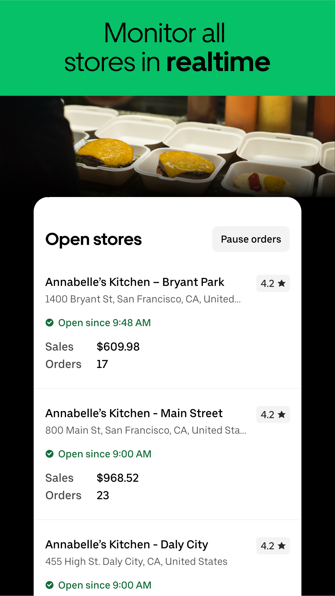 اسکرین شات 5 برنامه Uber Eats Manager