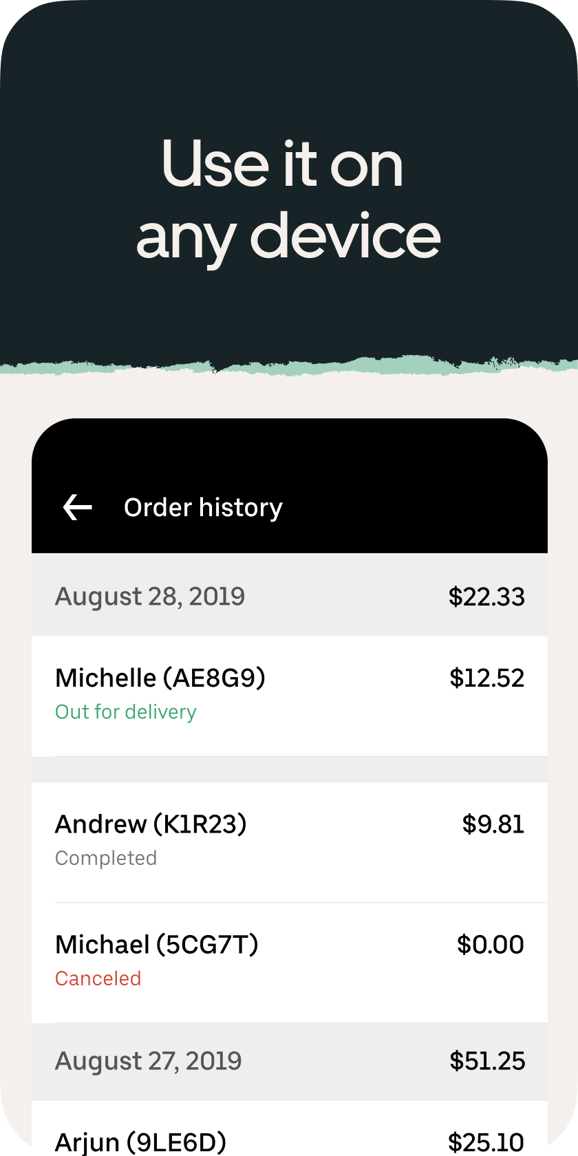اسکرین شات 4 برنامه Uber Eats Order Manager