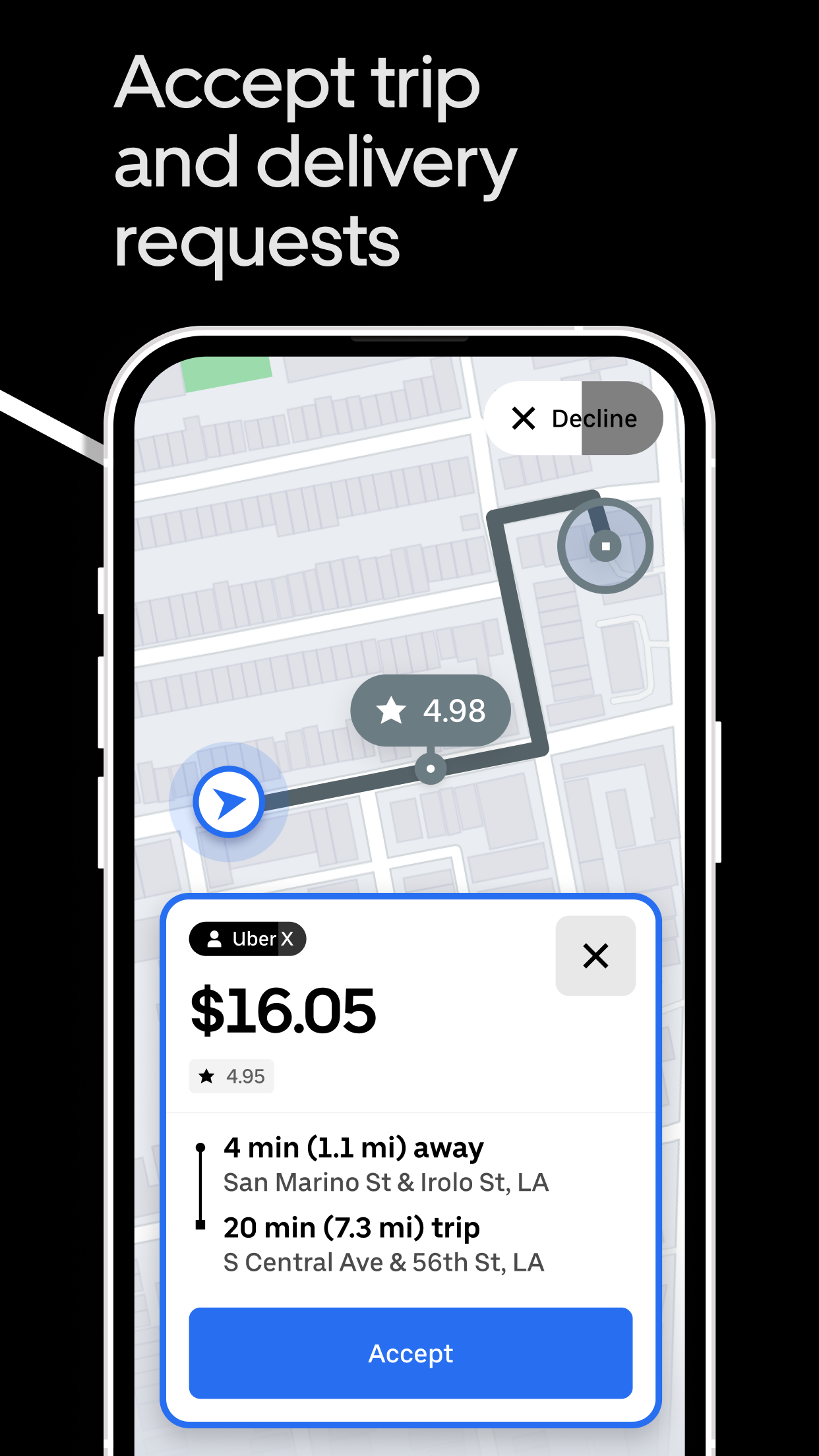 اسکرین شات 3 برنامه Uber - Driver: Drive & Deliver