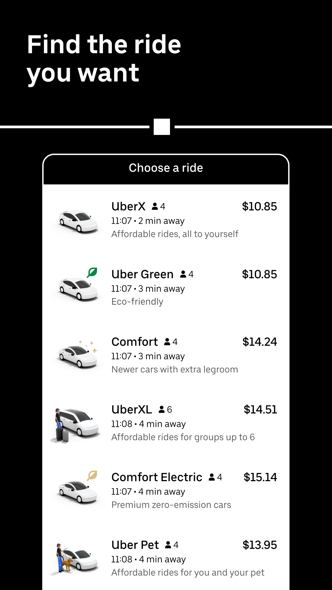اسکرین شات 3 برنامه Uber Lite