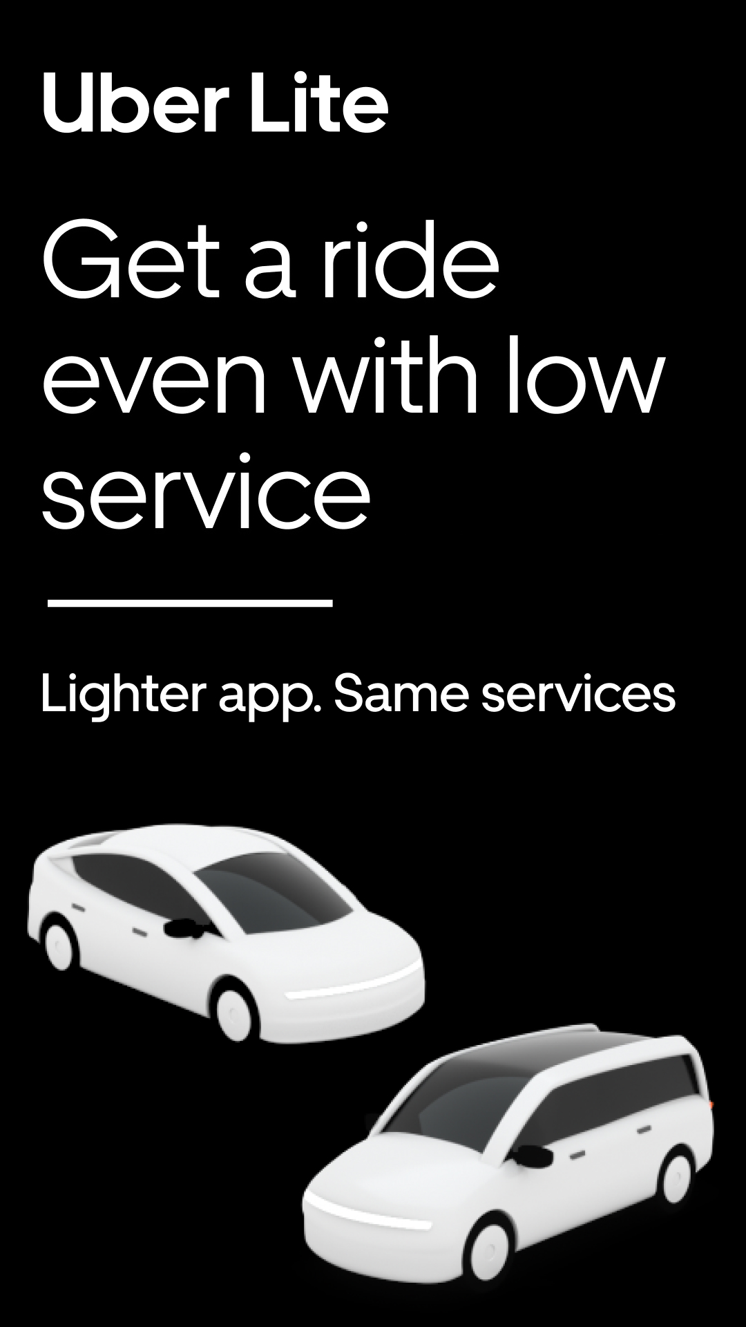 اسکرین شات 1 برنامه Uber Lite