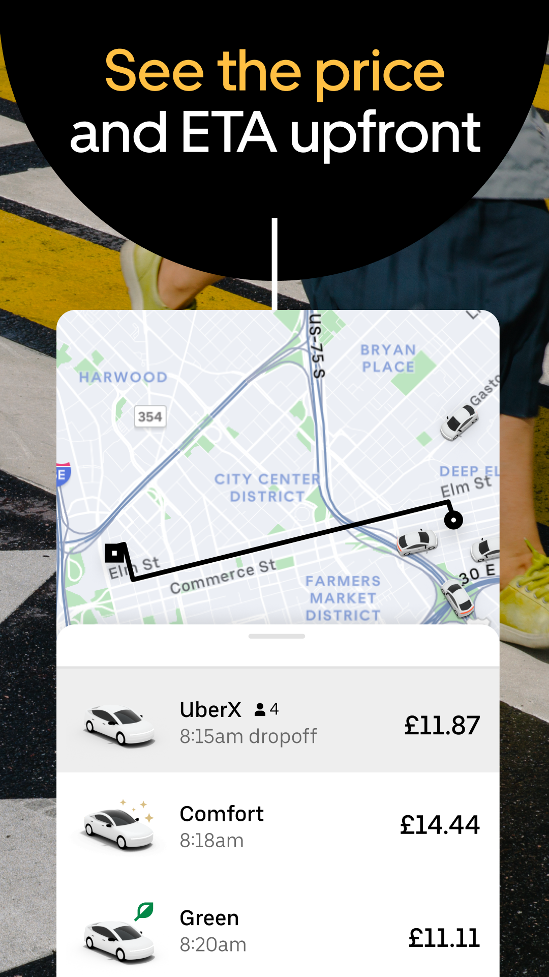 اسکرین شات 3 برنامه Uber - Request a ride