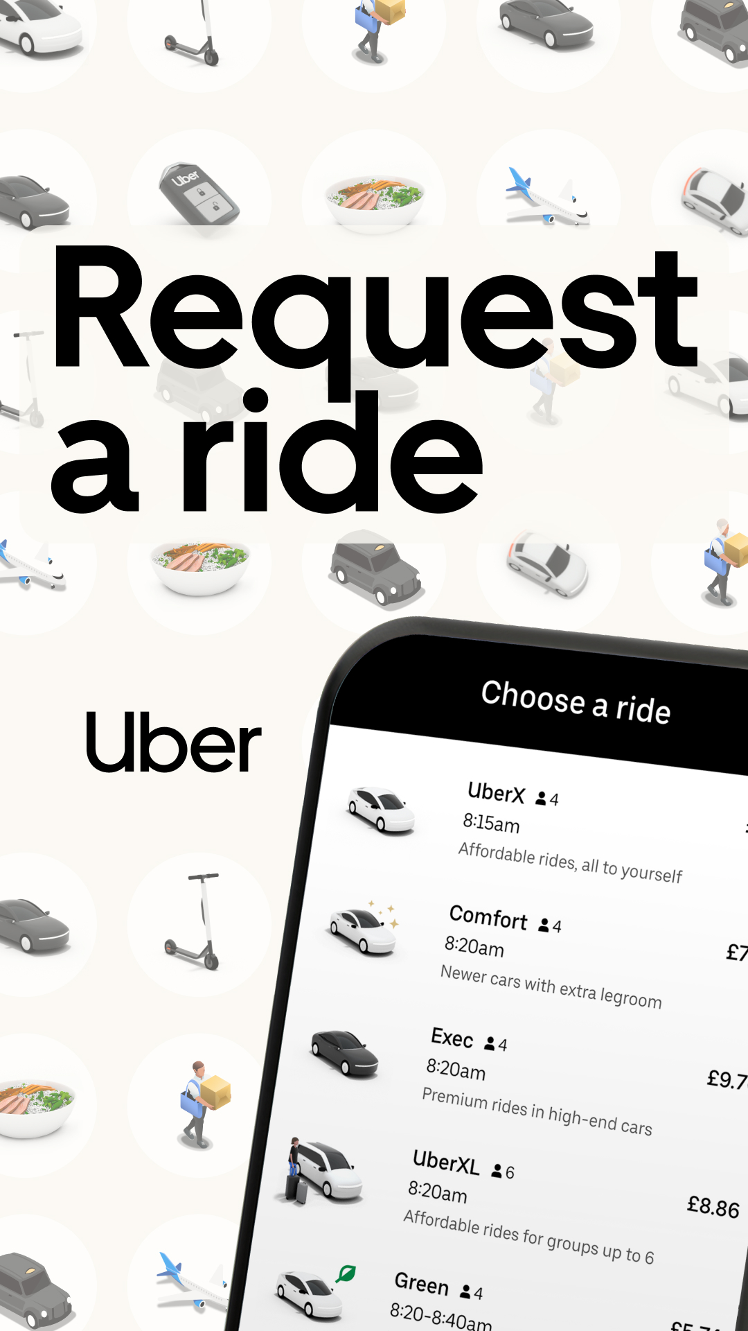 اسکرین شات 1 برنامه Uber: Rides, eats, and more