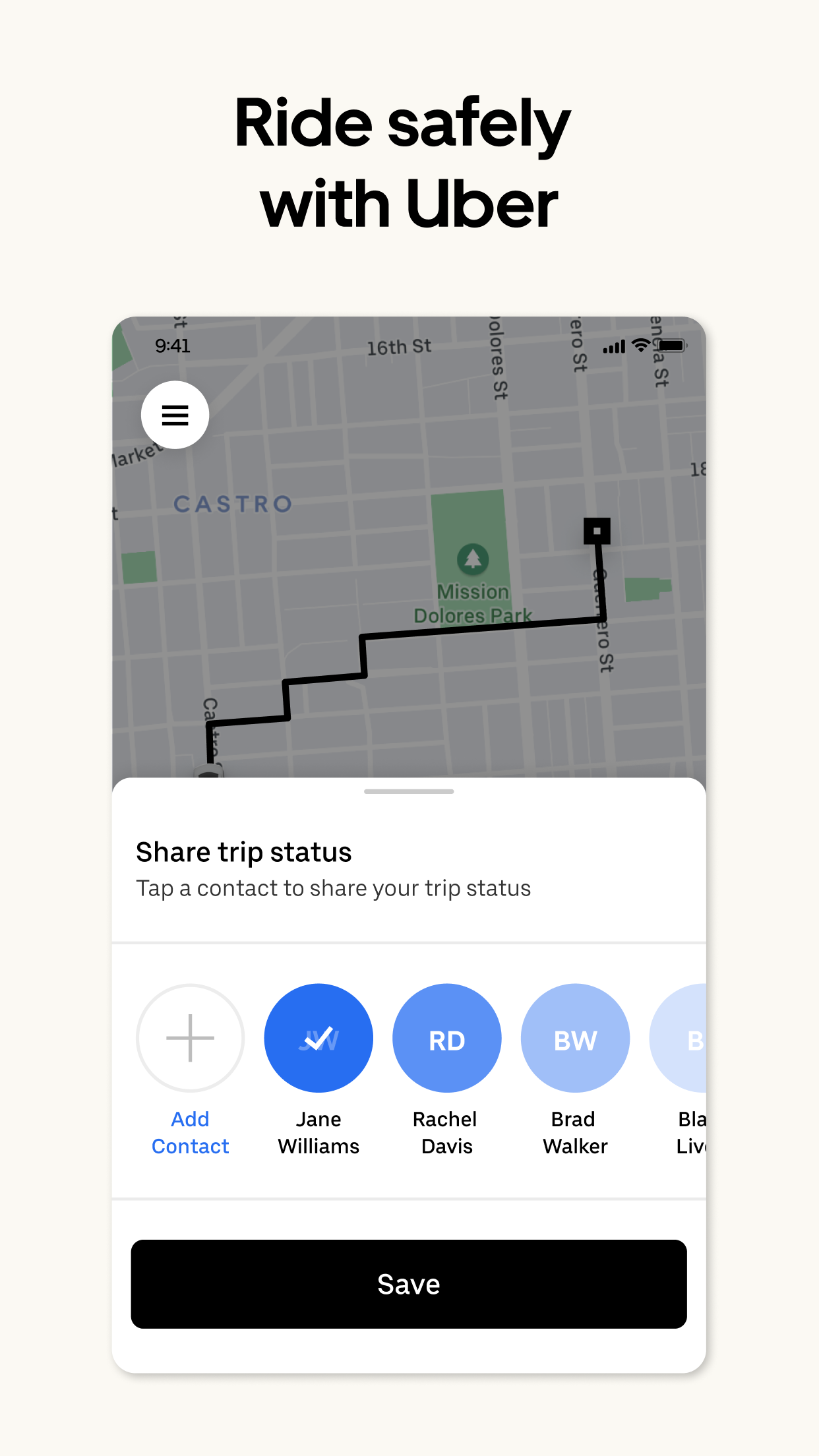 اسکرین شات 8 برنامه Uber - Request a ride