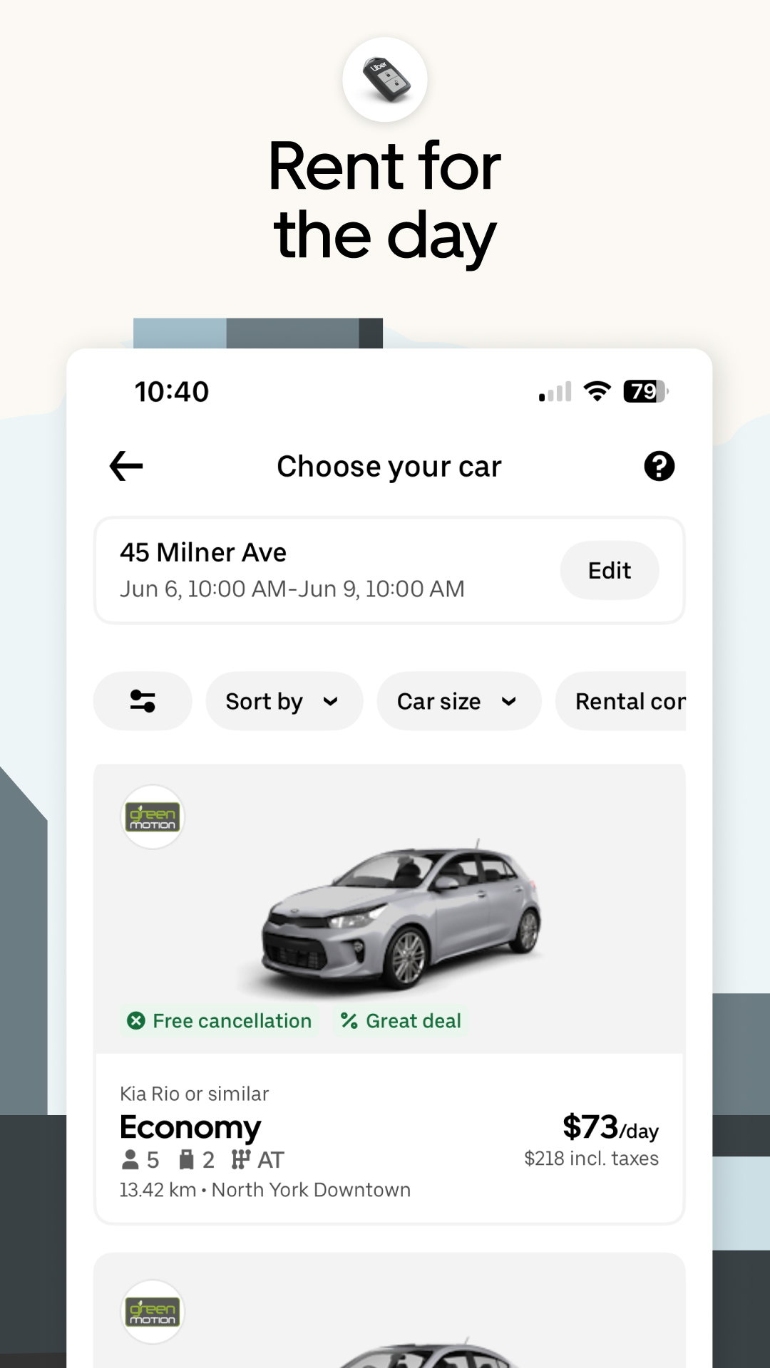 اسکرین شات 6 برنامه Uber: Rides, eats, hotels
