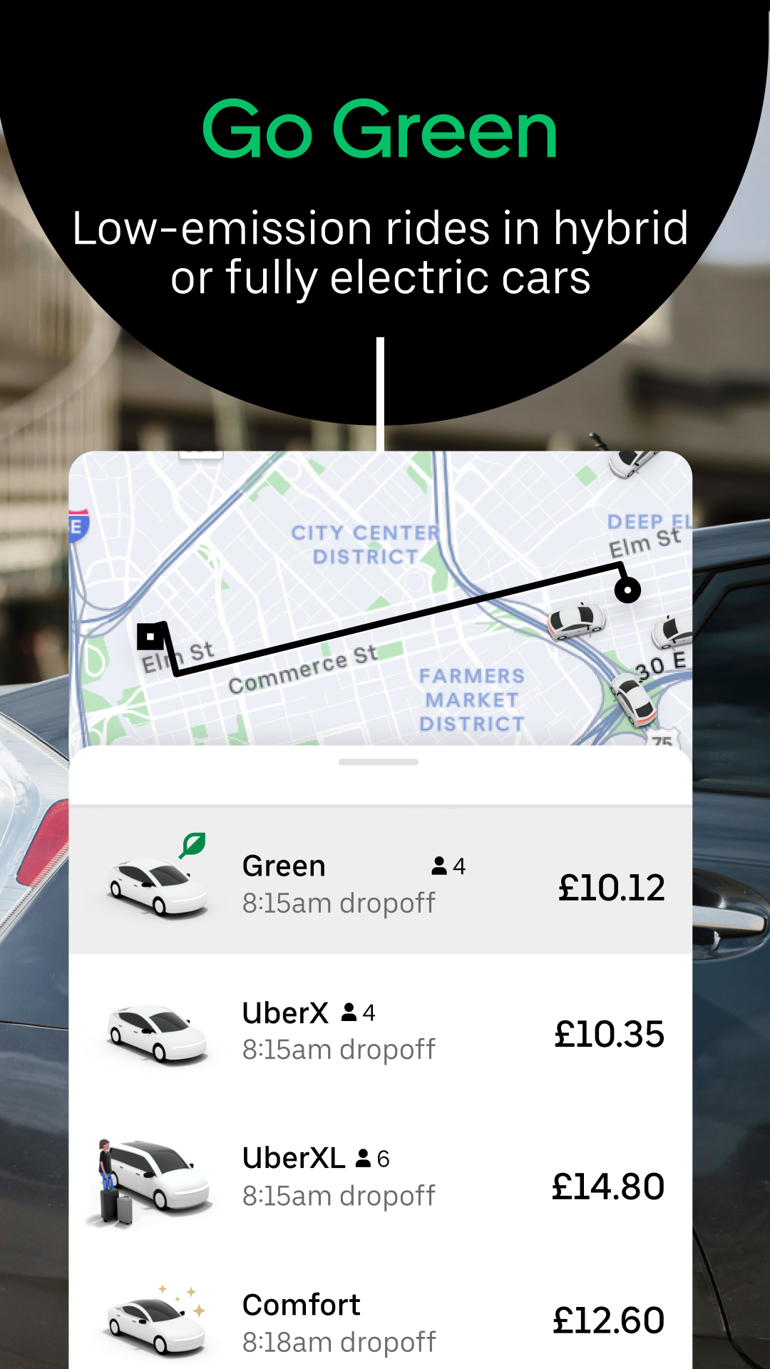 اسکرین شات 6 برنامه Uber - Request a ride