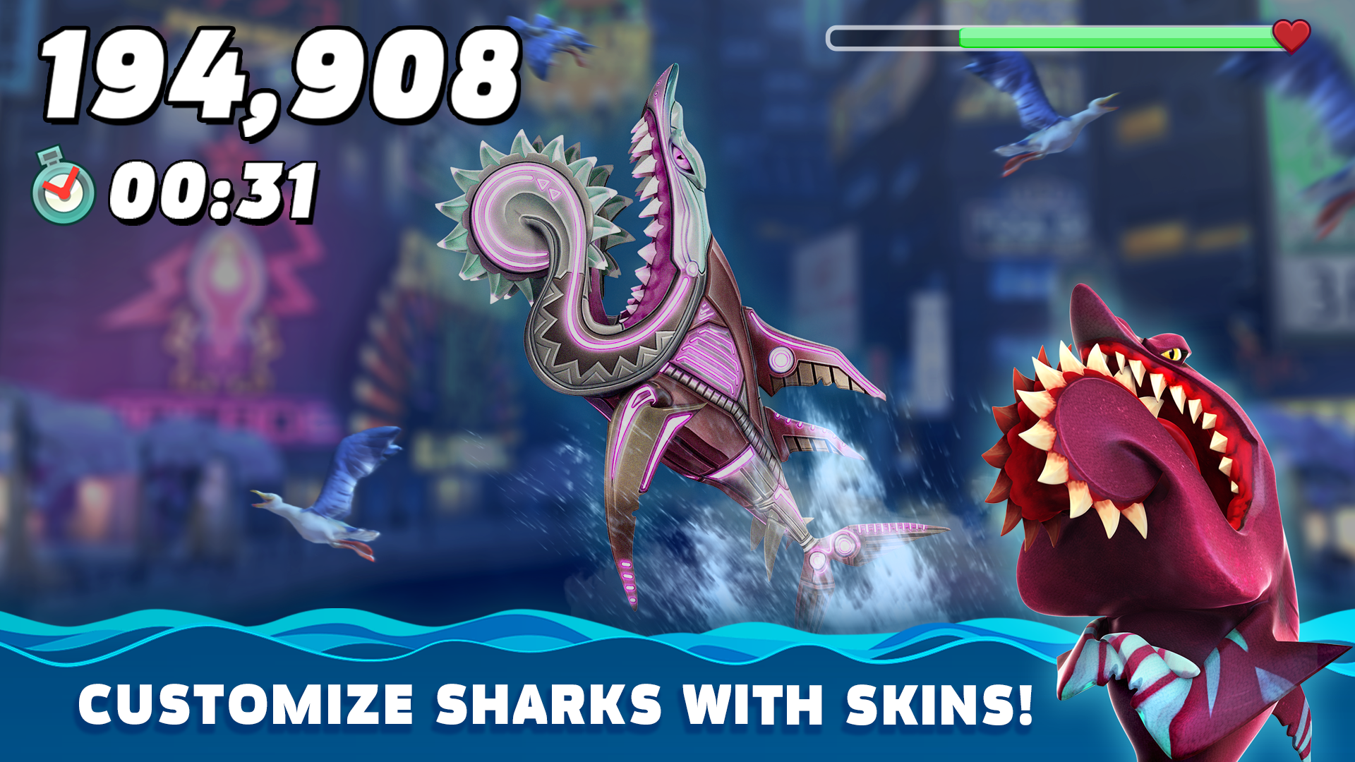 اسکرین شات 3 بازی Hungry Shark World