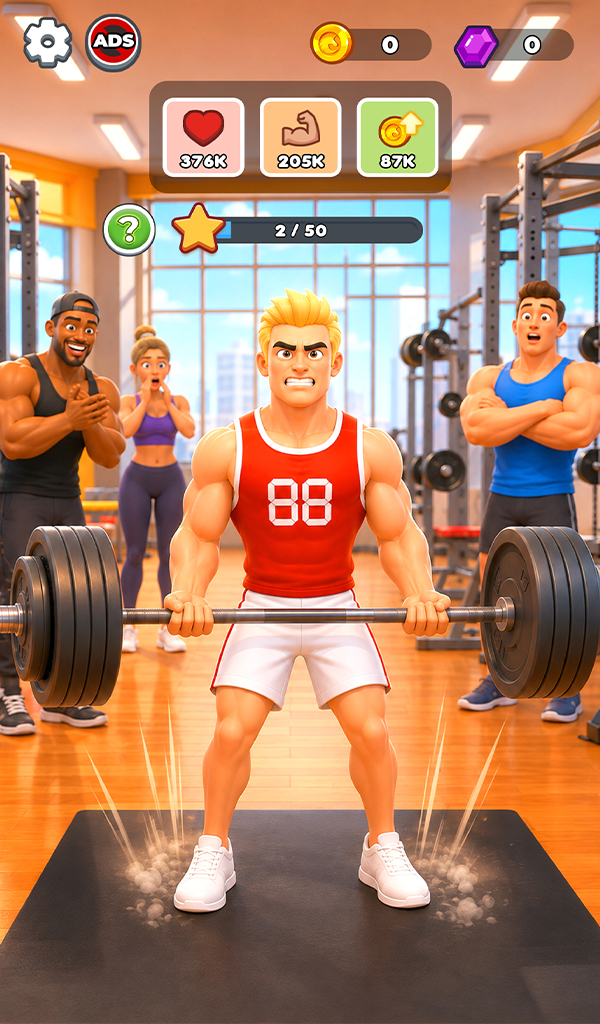 اسکرین شات 3 بازی Gym Idle Clicker: Fitness Hero