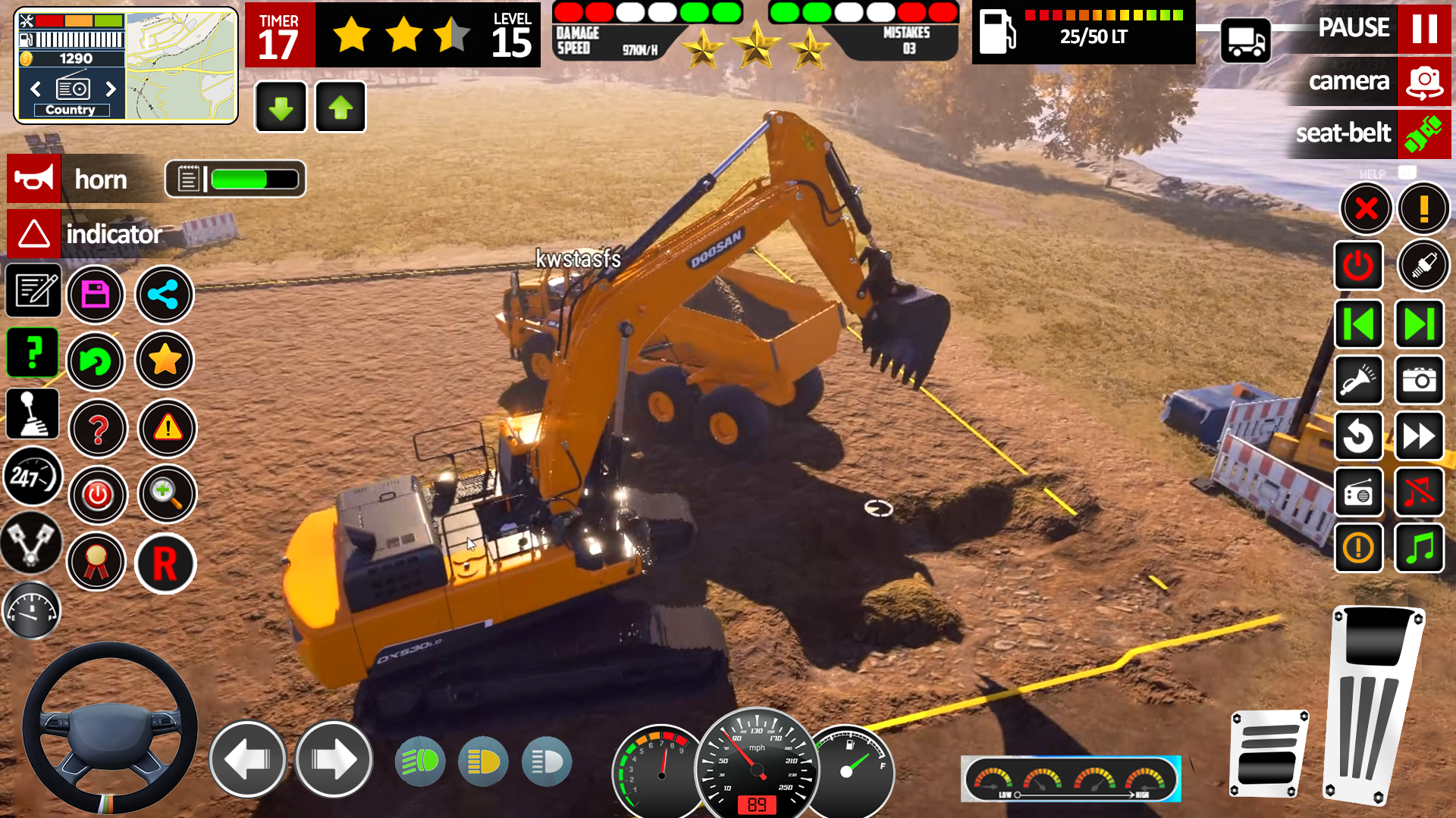 اسکرین شات 6 برنامه JCB Construction Driving Game
