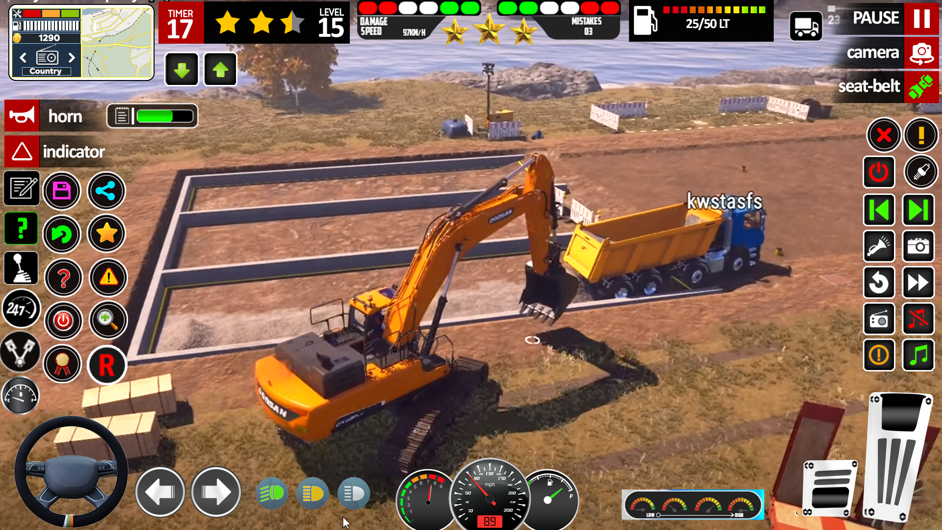 اسکرین شات 8 برنامه JCB Construction Driving Game