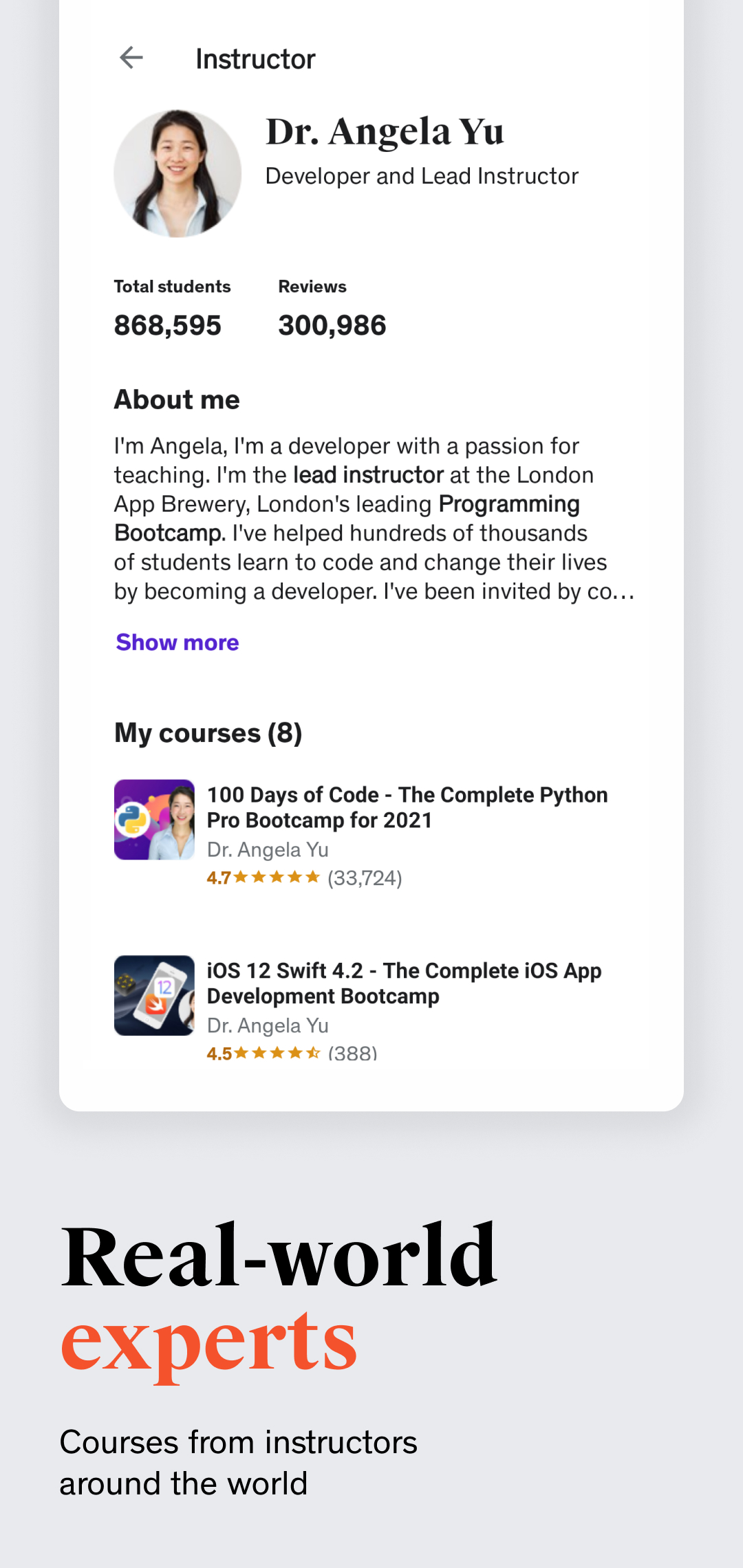 اسکرین شات 3 برنامه Udemy - Online Courses