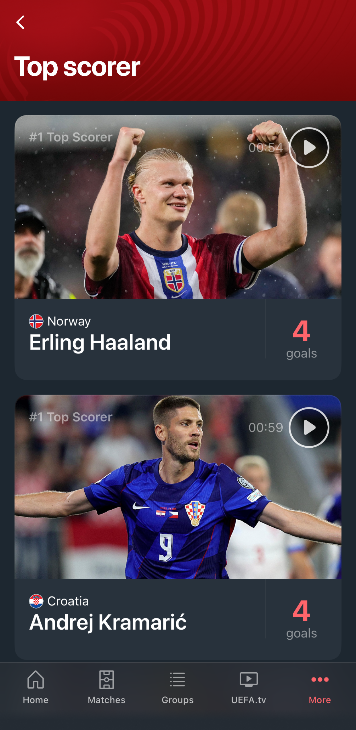 اسکرین شات 7 برنامه UEFA EURO & Nations League