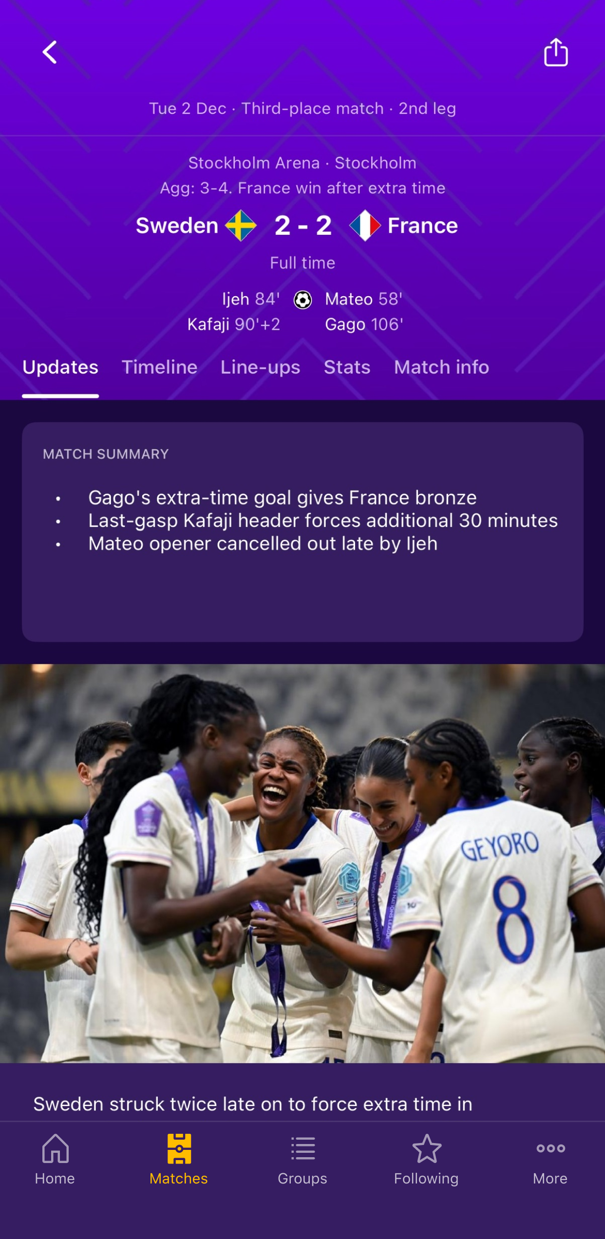 اسکرین شات 3 برنامه UEFA EURO & Nations League