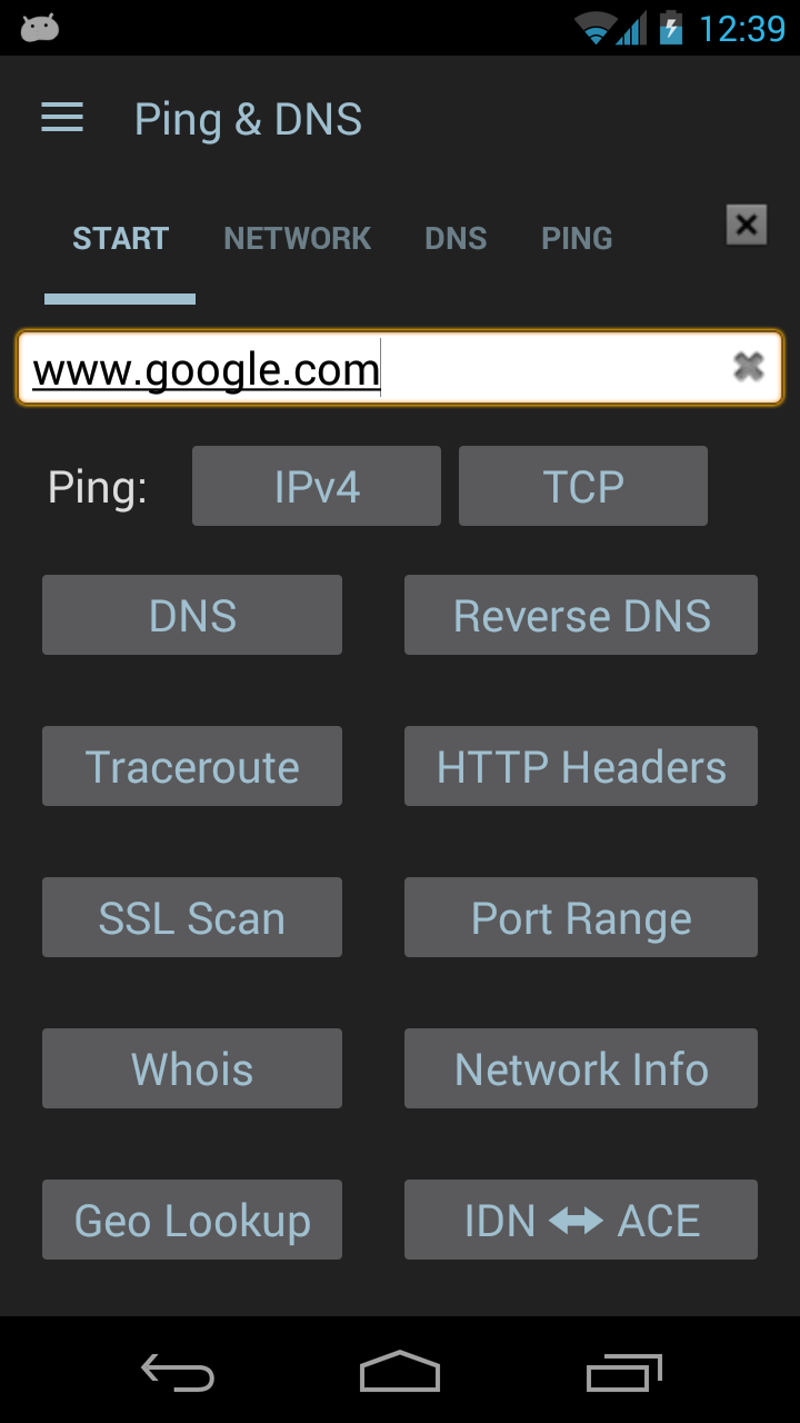 اسکرین شات 2 برنامه Ping & Net