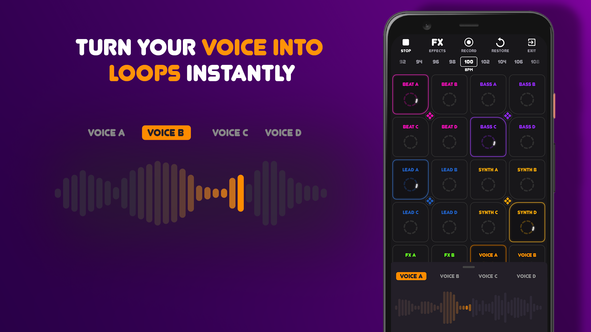 اسکرین شات 3 برنامه Beat Machine: Music Maker & DJ