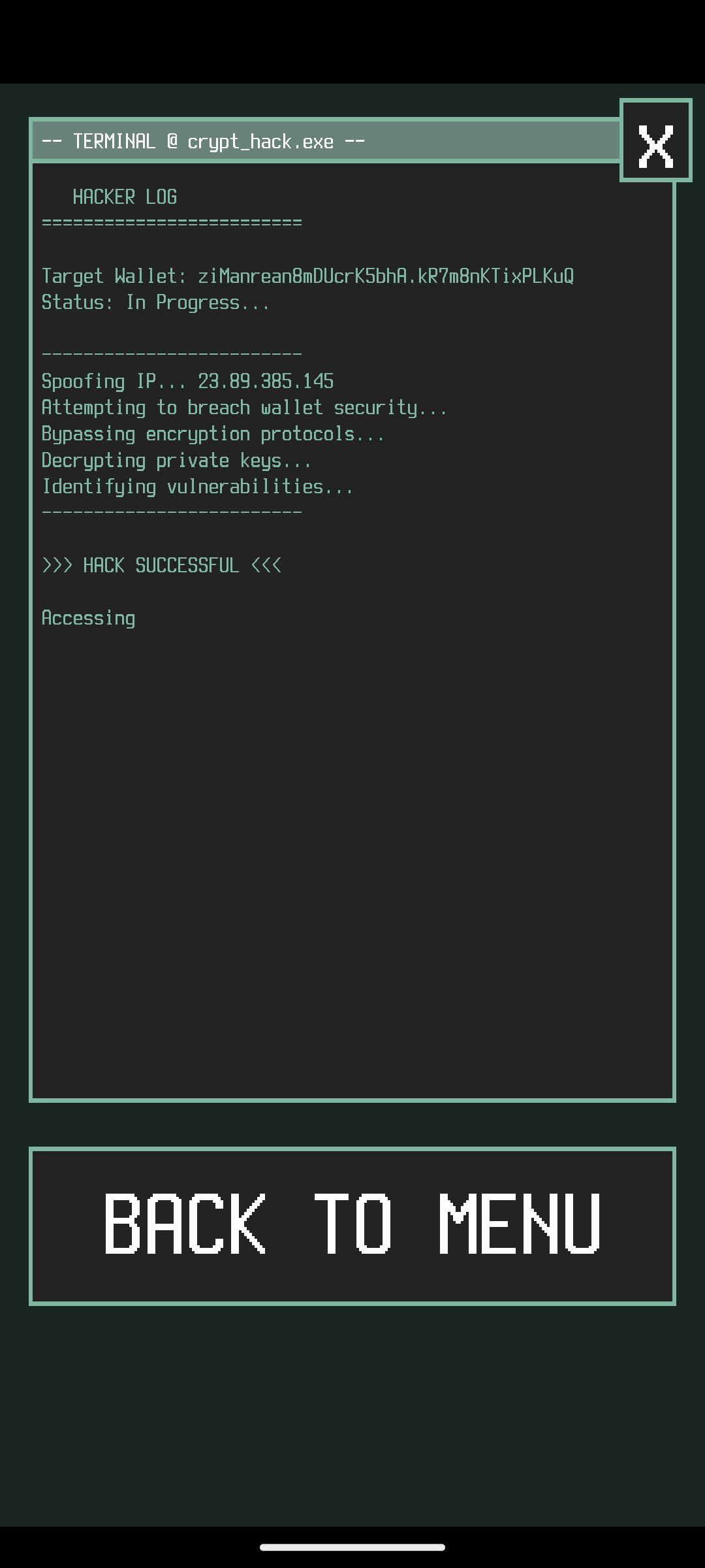 اسکرین شات 1 بازی Bitcoin Hacking Simulator