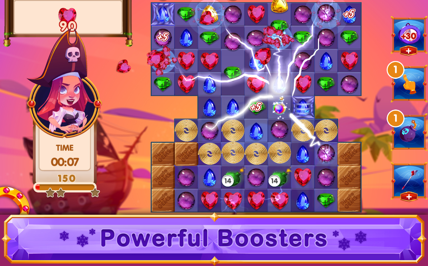 اسکرین شات 4 بازی Pirate Gems