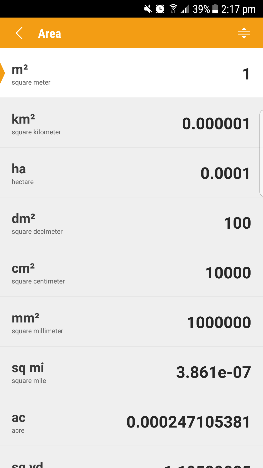 اسکرین شات 2 برنامه Unit Converter Calculator