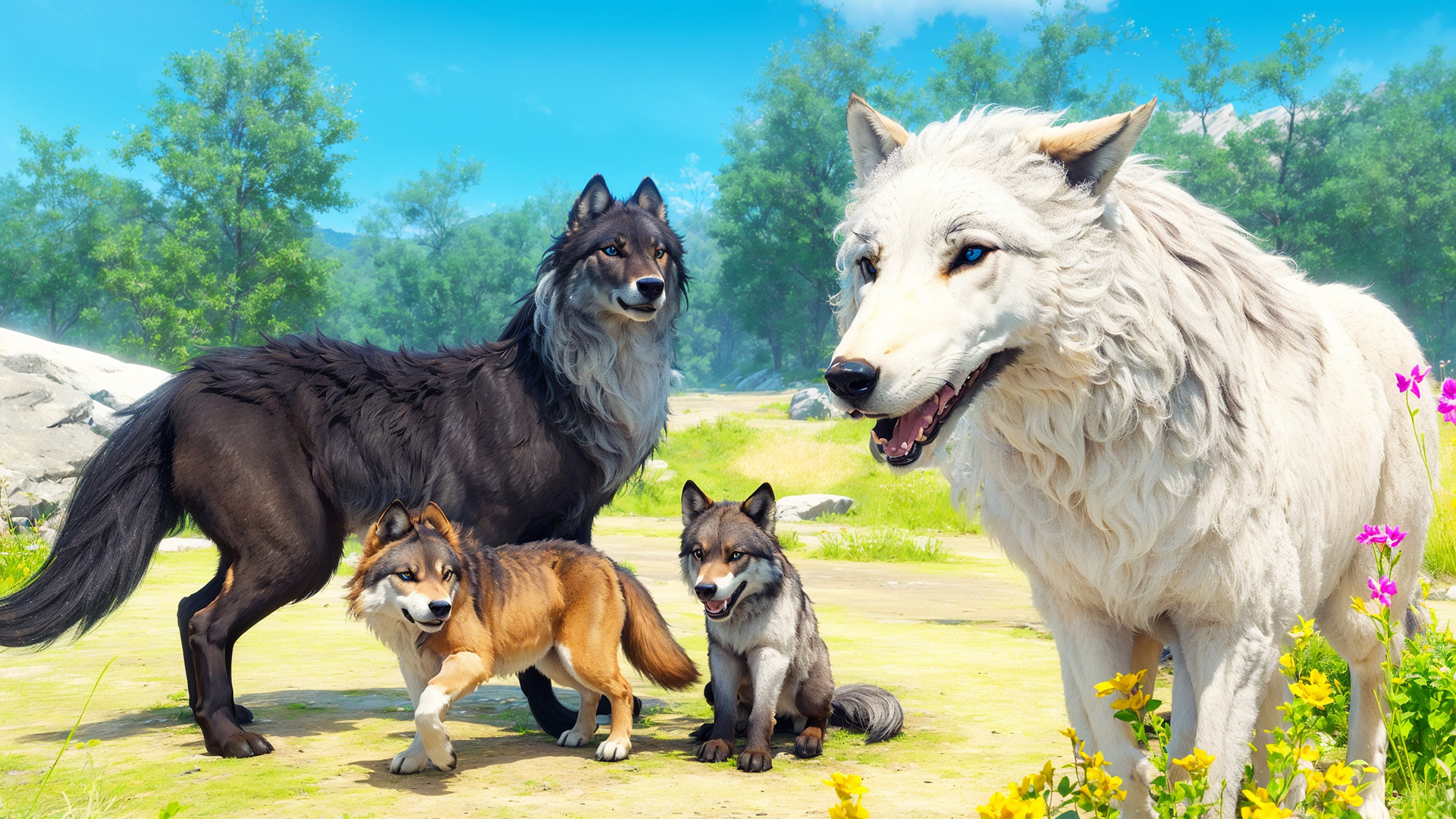 اسکرین شات 1 بازی Virtual Arctic Wolf Family Sim