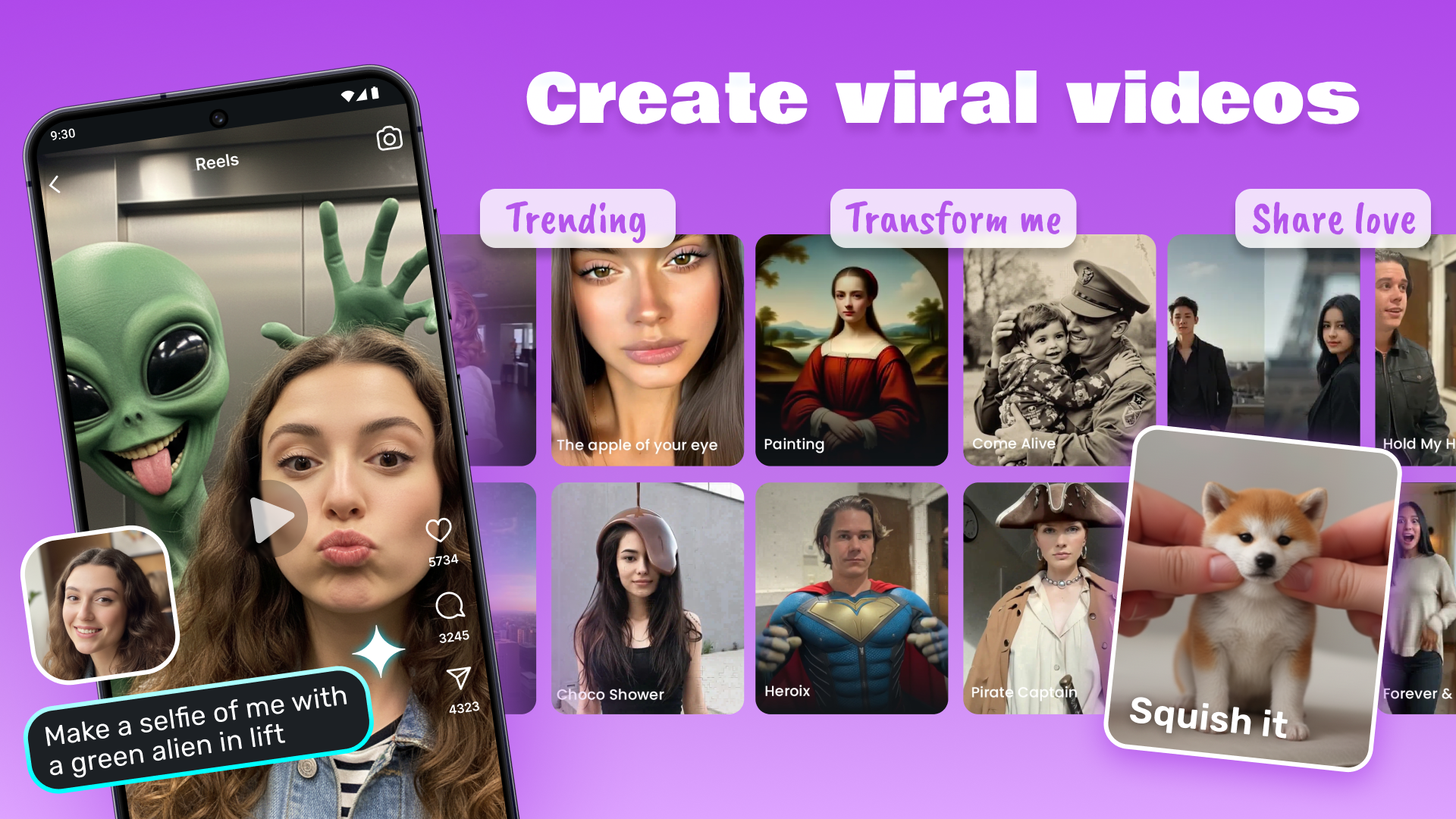 اسکرین شات 2 برنامه AI Video Generator - Clips AI