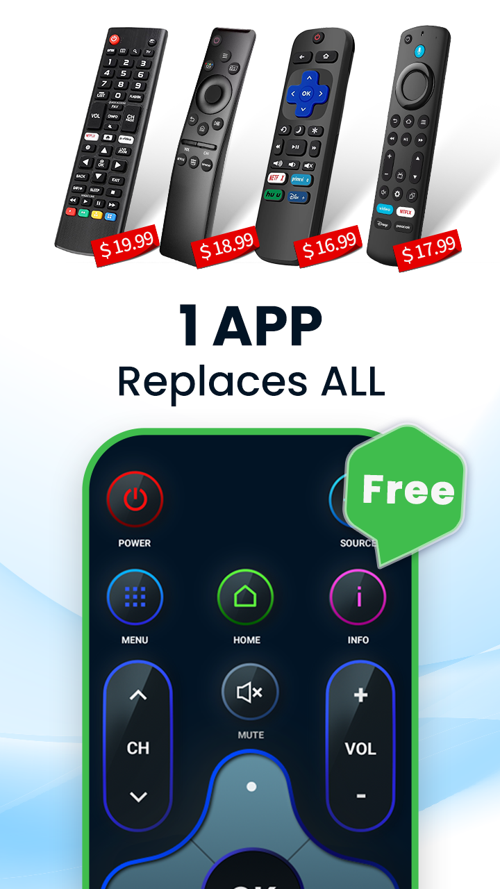 اسکرین شات 3 برنامه Universal TV Remote Control