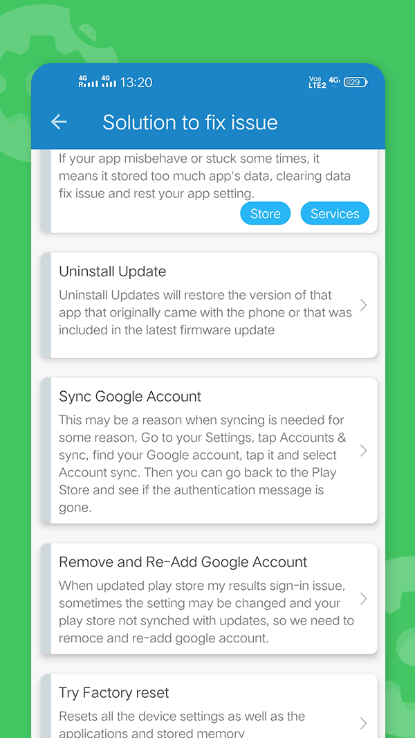 اسکرین شات 7 برنامه Services Update Info