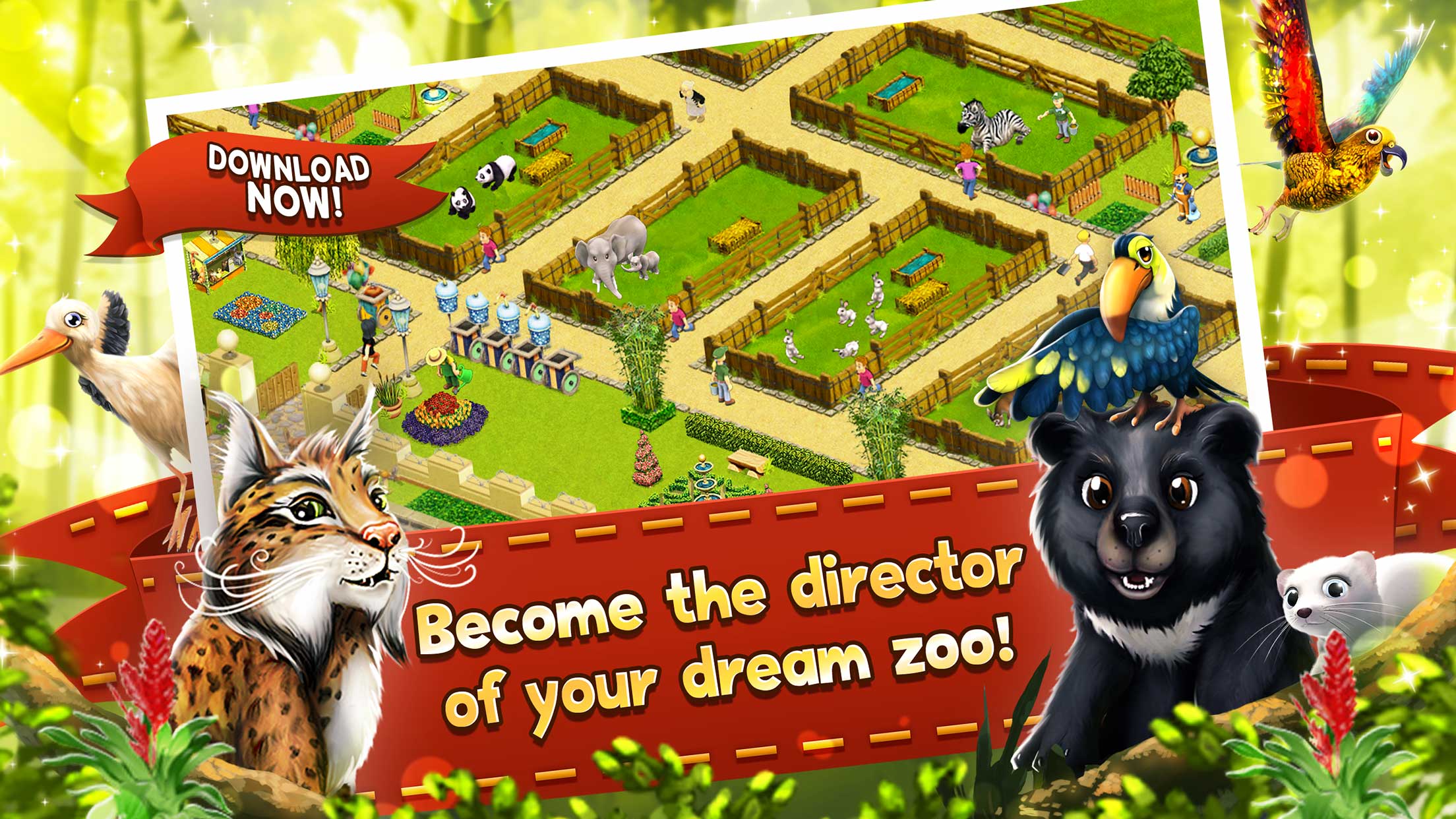 اسکرین شات 1 بازی MyFreeZoo Mobile