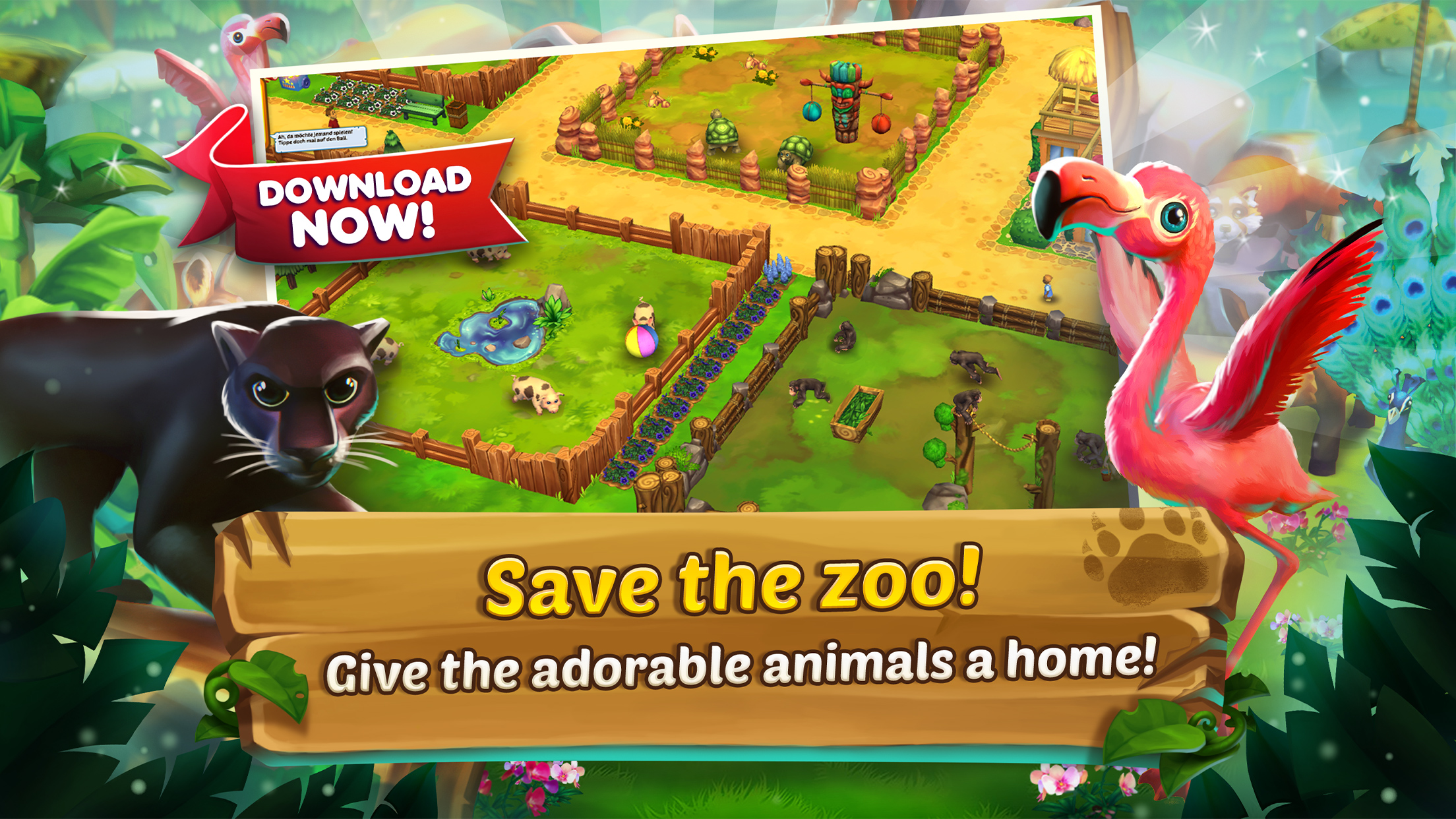 اسکرین شات 1 بازی Zoo 2: Animal Park