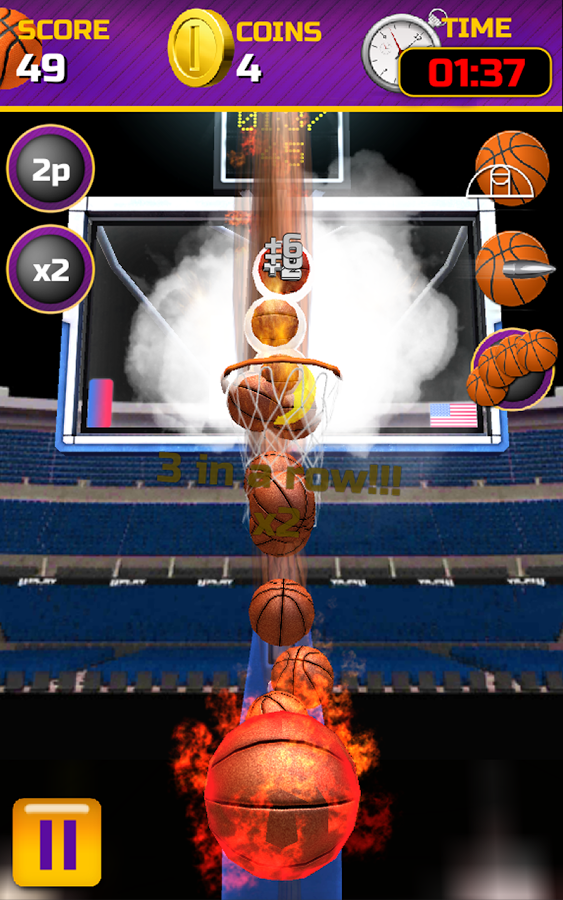 اسکرین شات 4 بازی Swipe Basketball