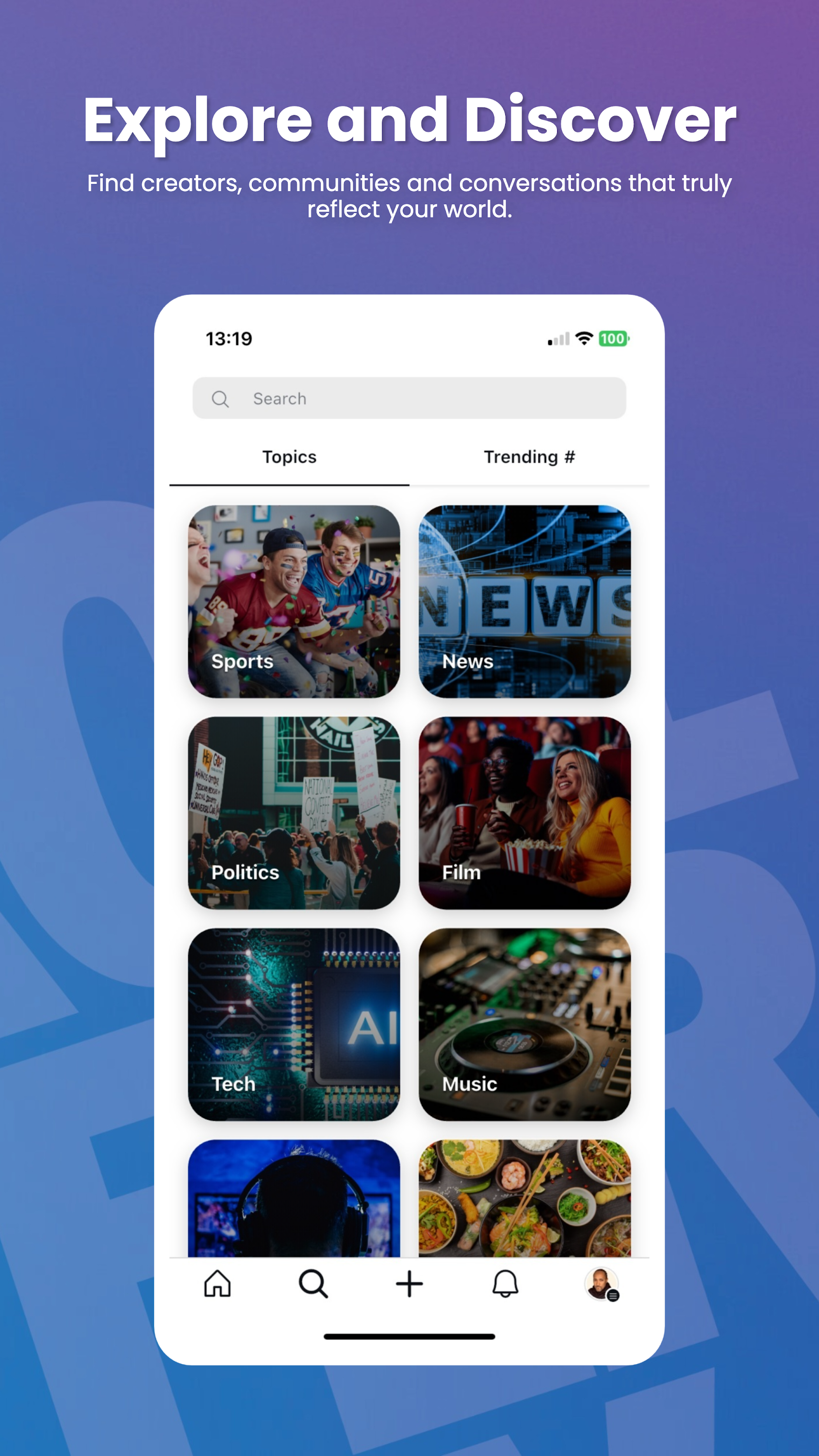 اسکرین شات 2 برنامه UpScrolled