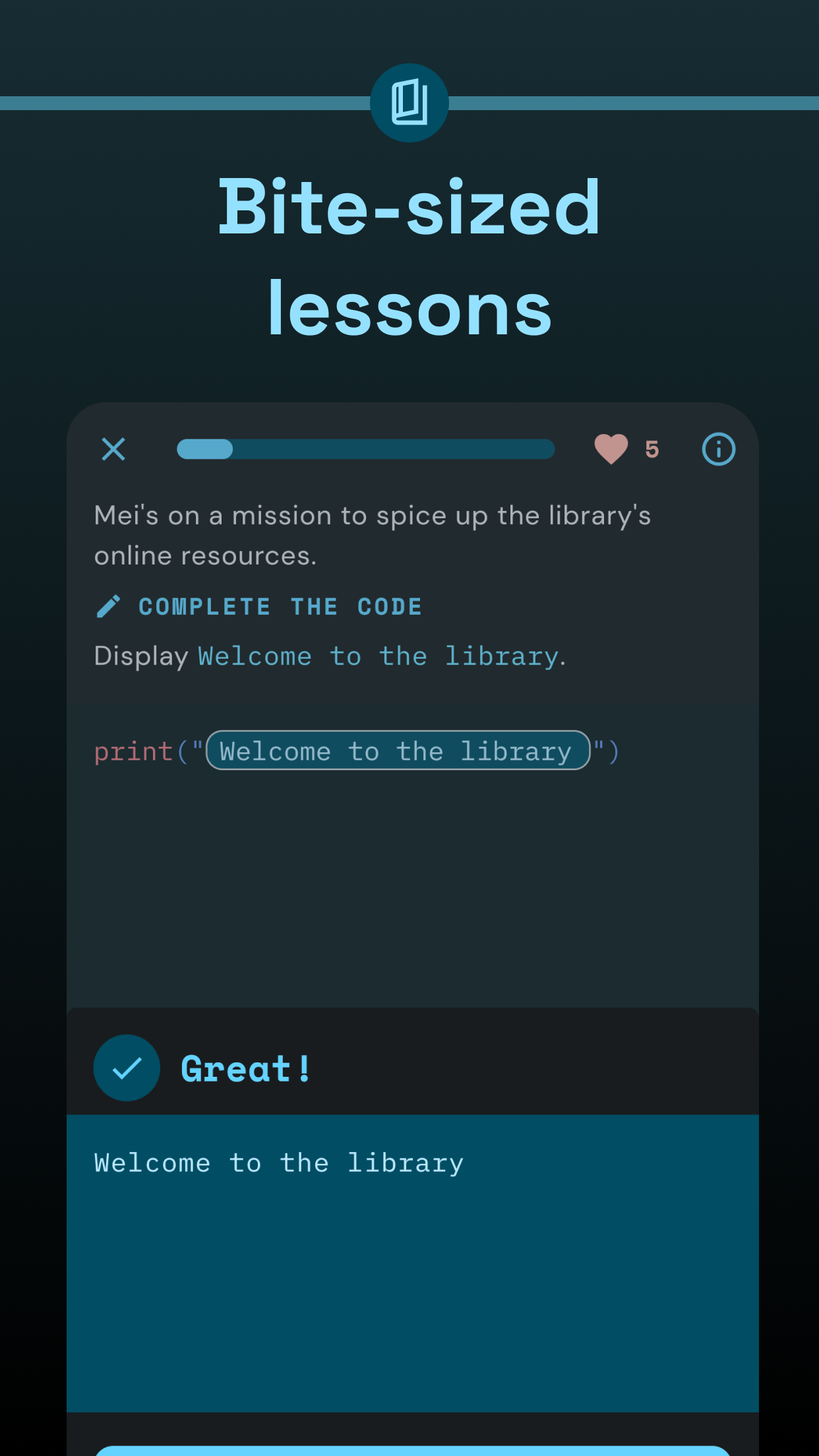 اسکرین شات 3 برنامه Encode: Learn to Code