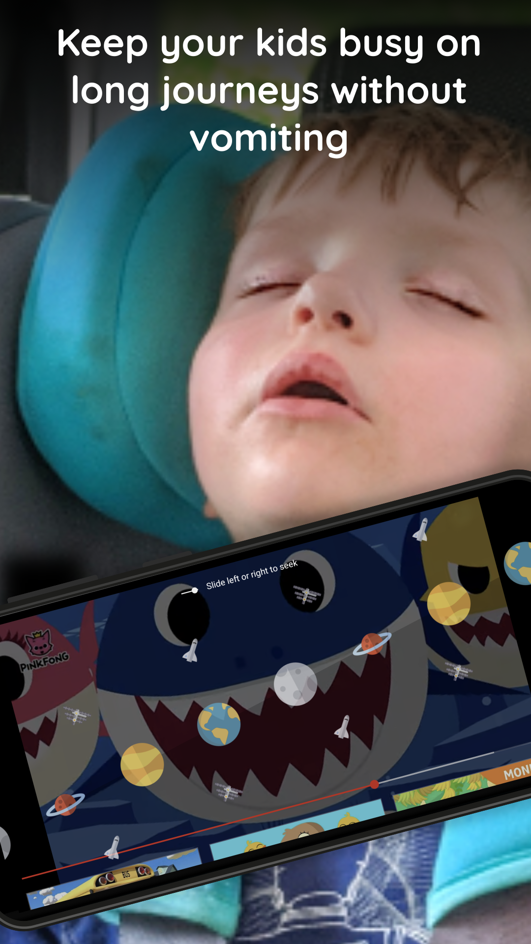 اسکرین شات 5 برنامه KineStop: Car sickness aid