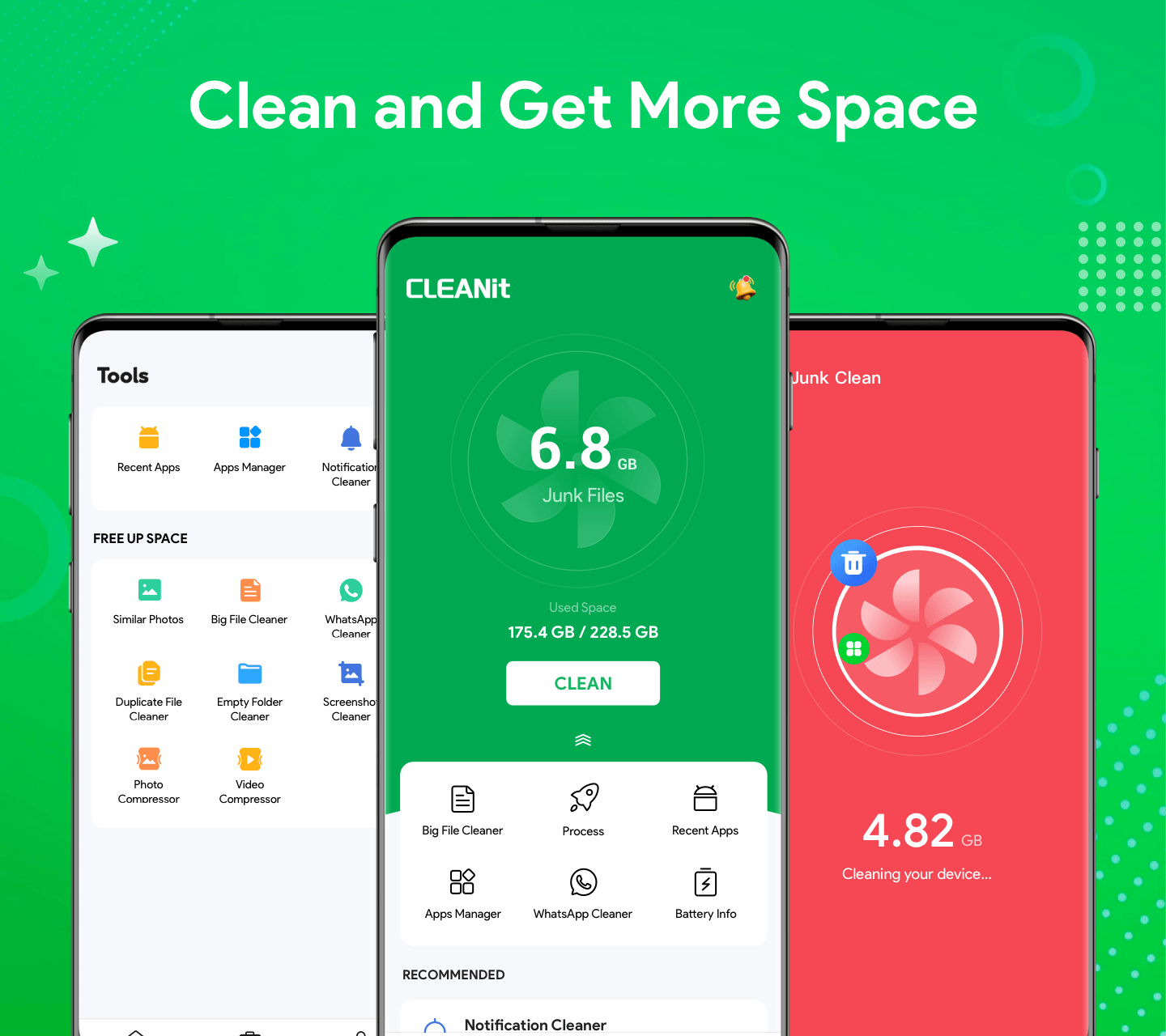 اسکرین شات 1 برنامه CLEANit:Phone Storage Cleaner