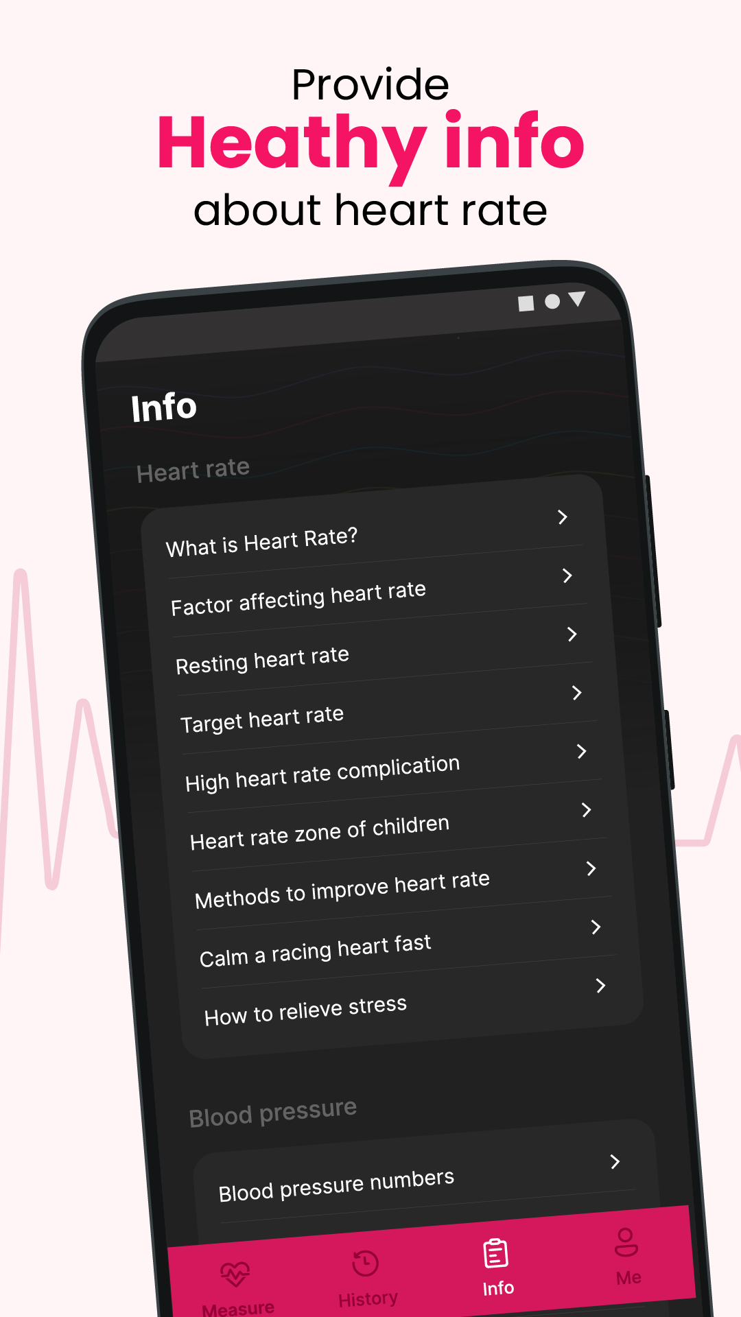 اسکرین شات 6 برنامه Heart Rate Monitor: BP Tracker
