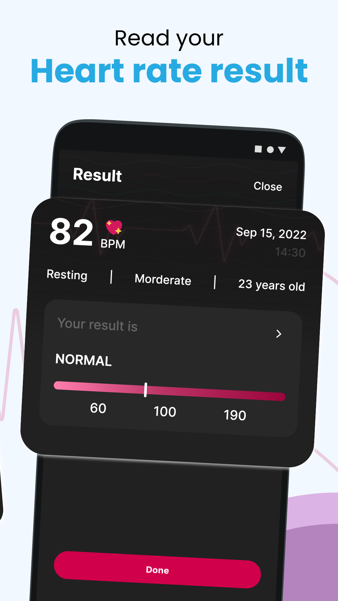 اسکرین شات 4 برنامه Heart Rate Monitor: BP Tracker
