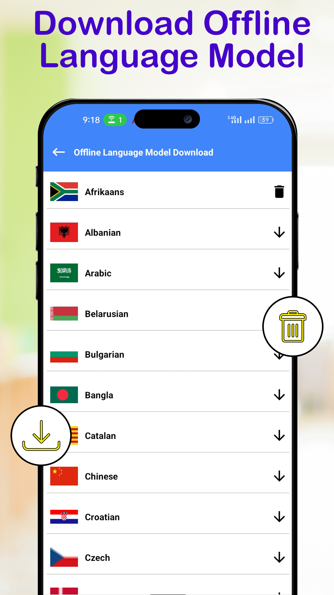 اسکرین شات 3 برنامه Offline Language Translator