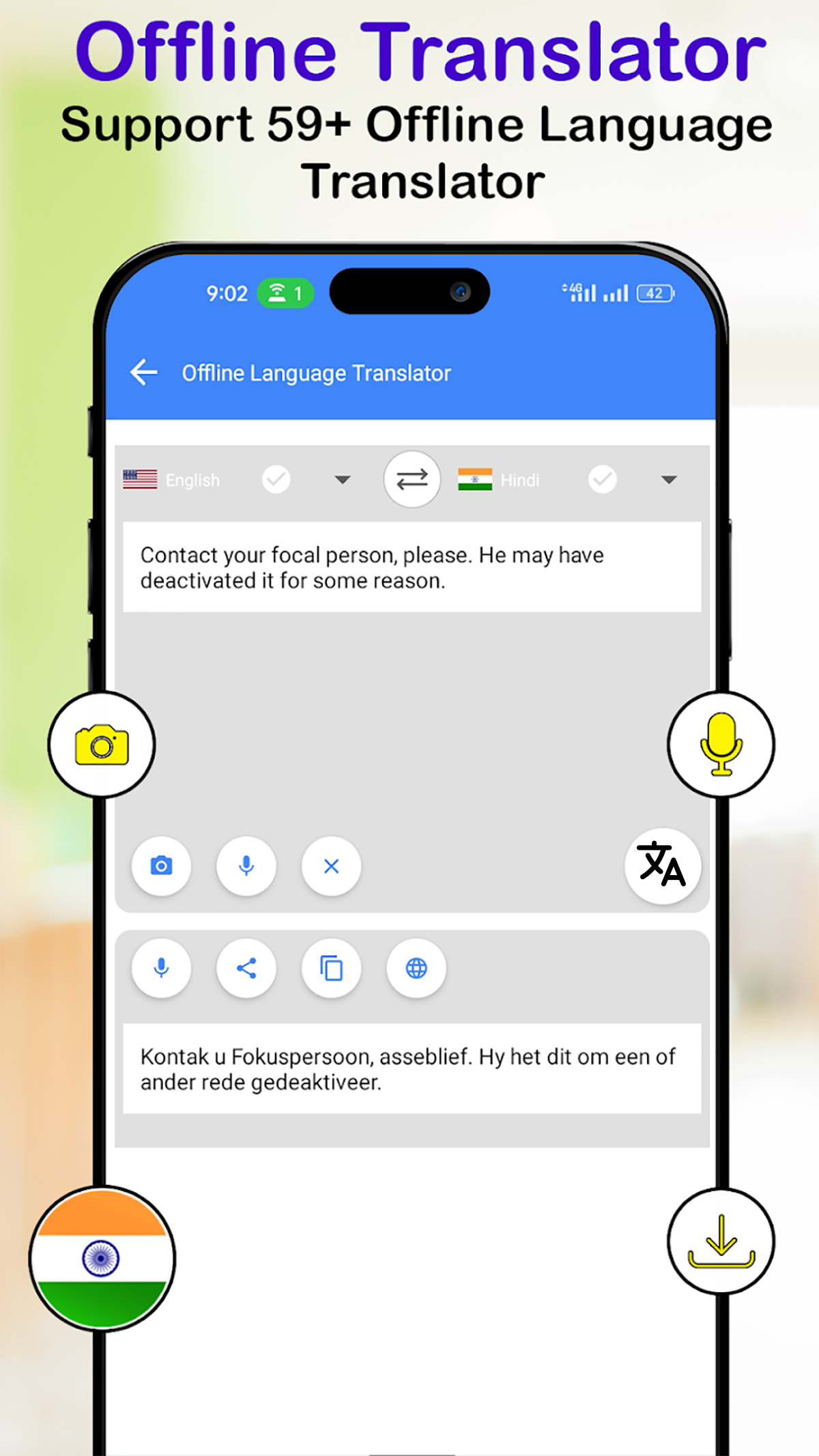 اسکرین شات 6 برنامه Offline Language Translator