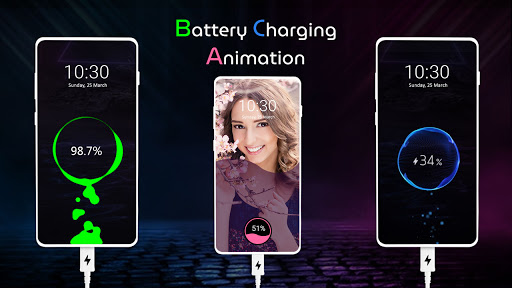 اسکرین شات 1 برنامه Battery Charging Animation
