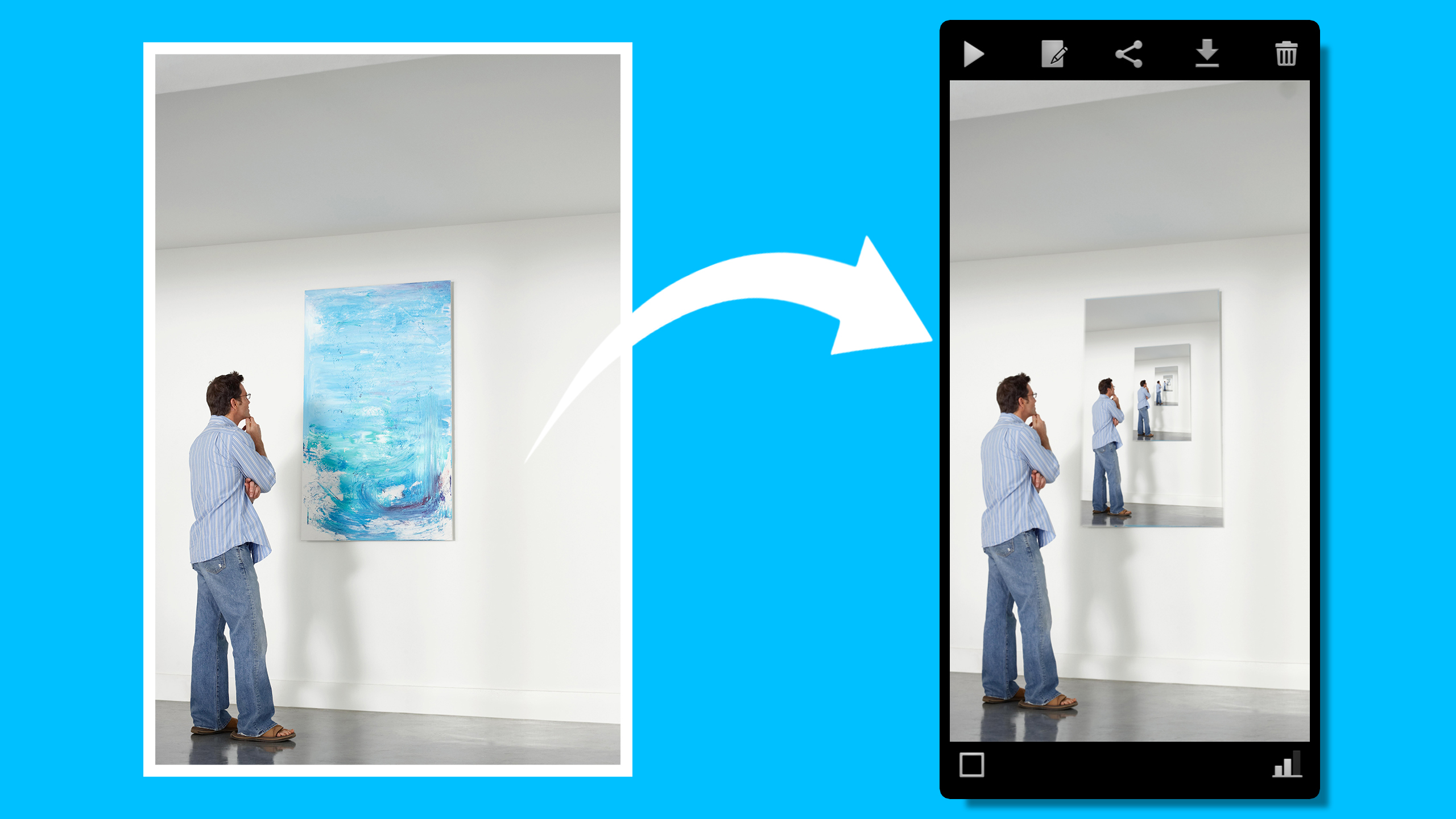 اسکرین شات 2 برنامه Photo Window: Animated Effects