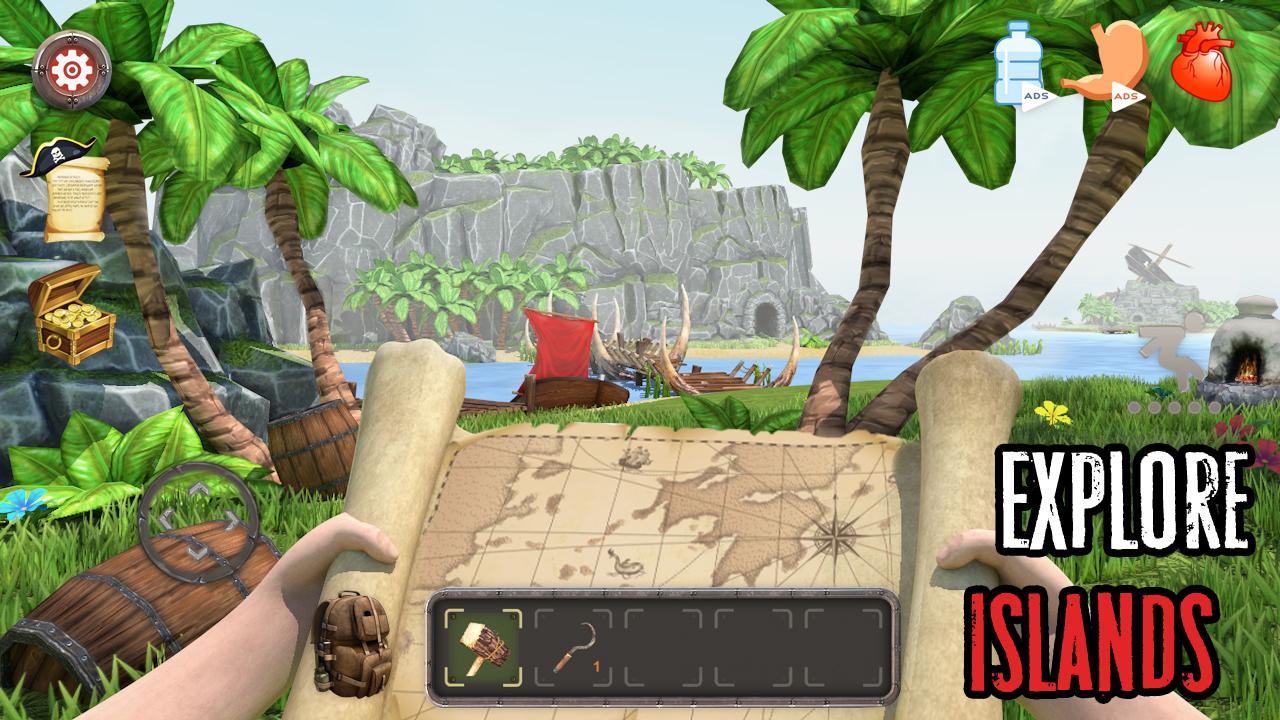 اسکرین شات 1 بازی Shark Land: Survival Island