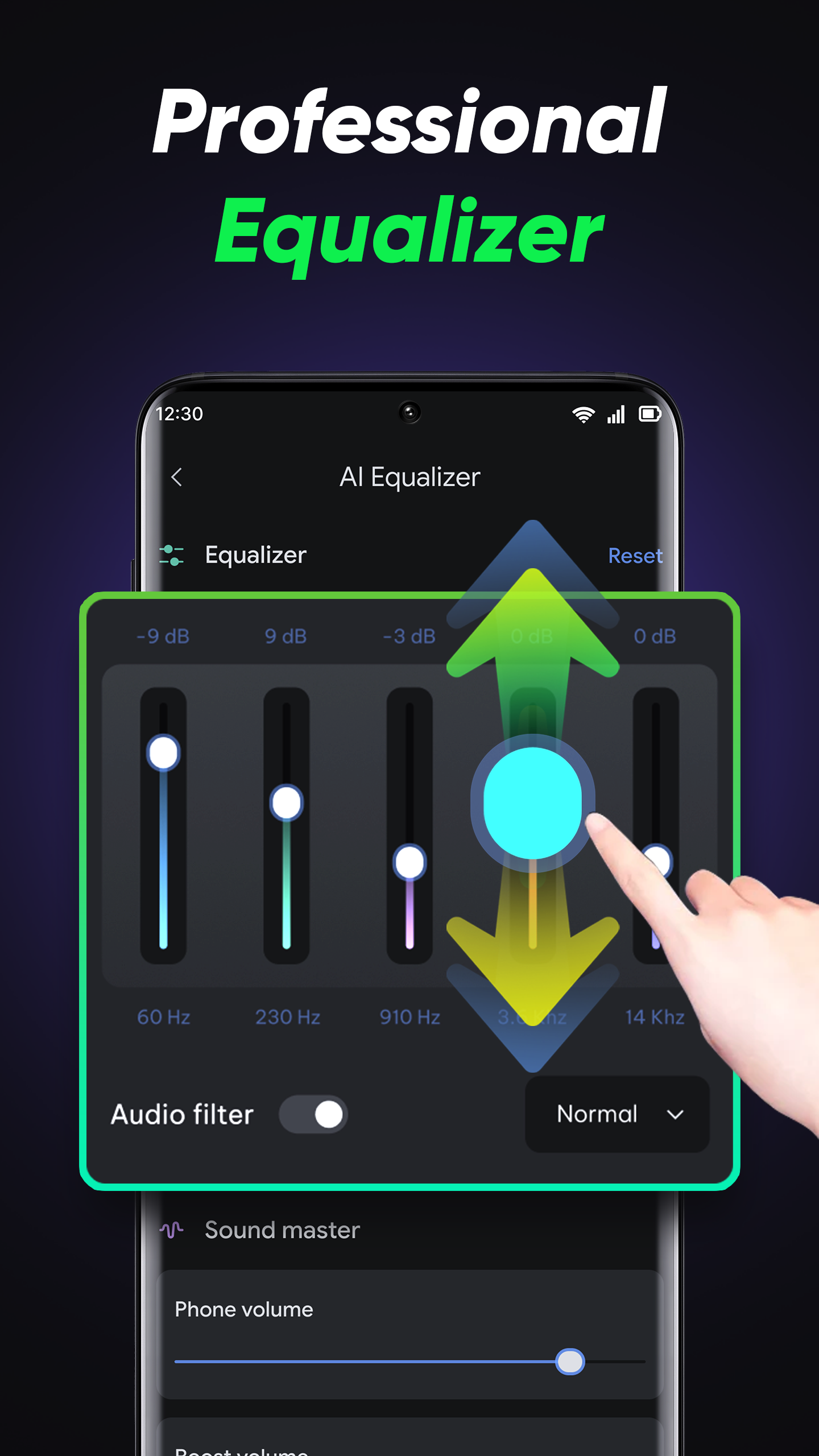 اسکرین شات 3 برنامه Volume Booster & Bass Booster