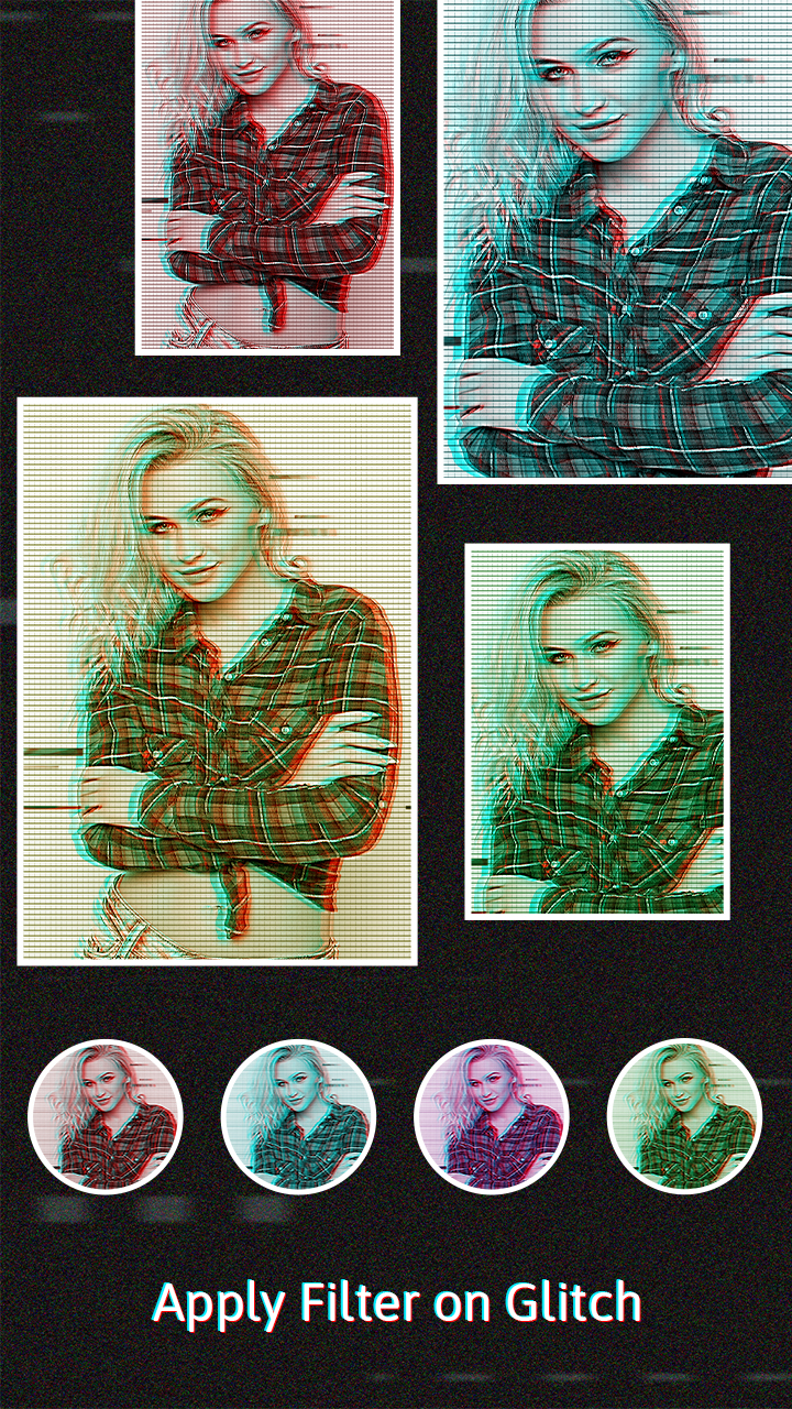 اسکرین شات 3 برنامه Glitch Photo and Video Editor