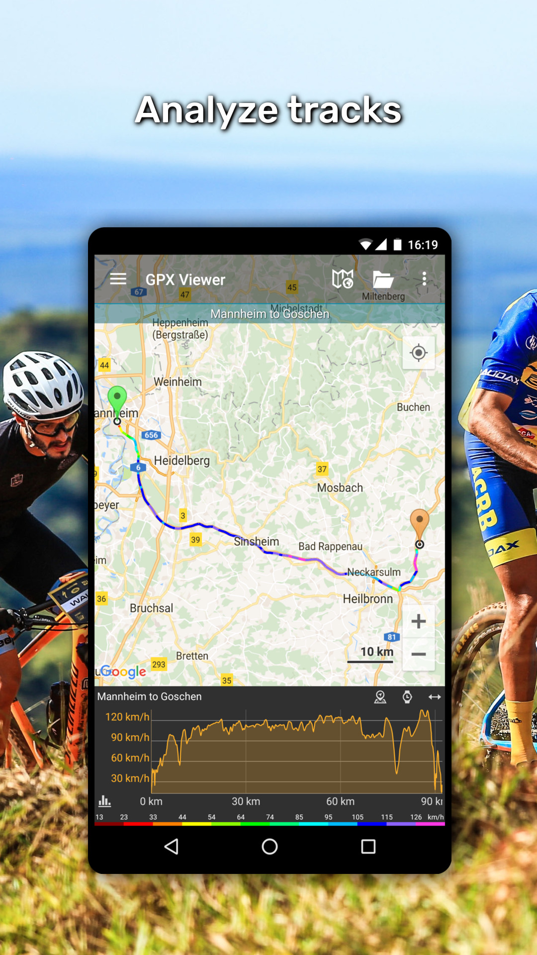 اسکرین شات 3 برنامه GPX Viewer: Hike & Bike