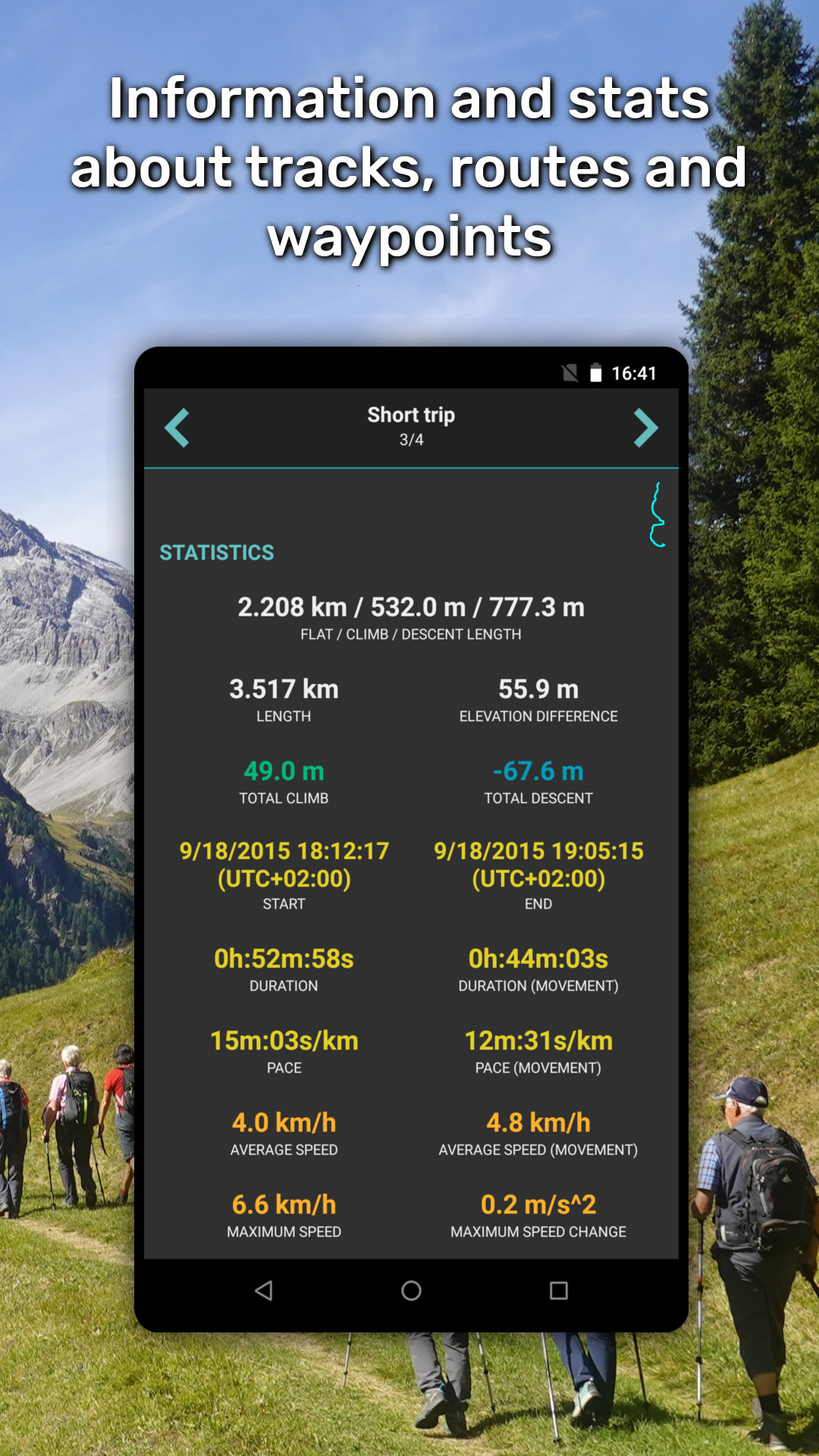 اسکرین شات 6 برنامه GPX Viewer: Hike & Bike